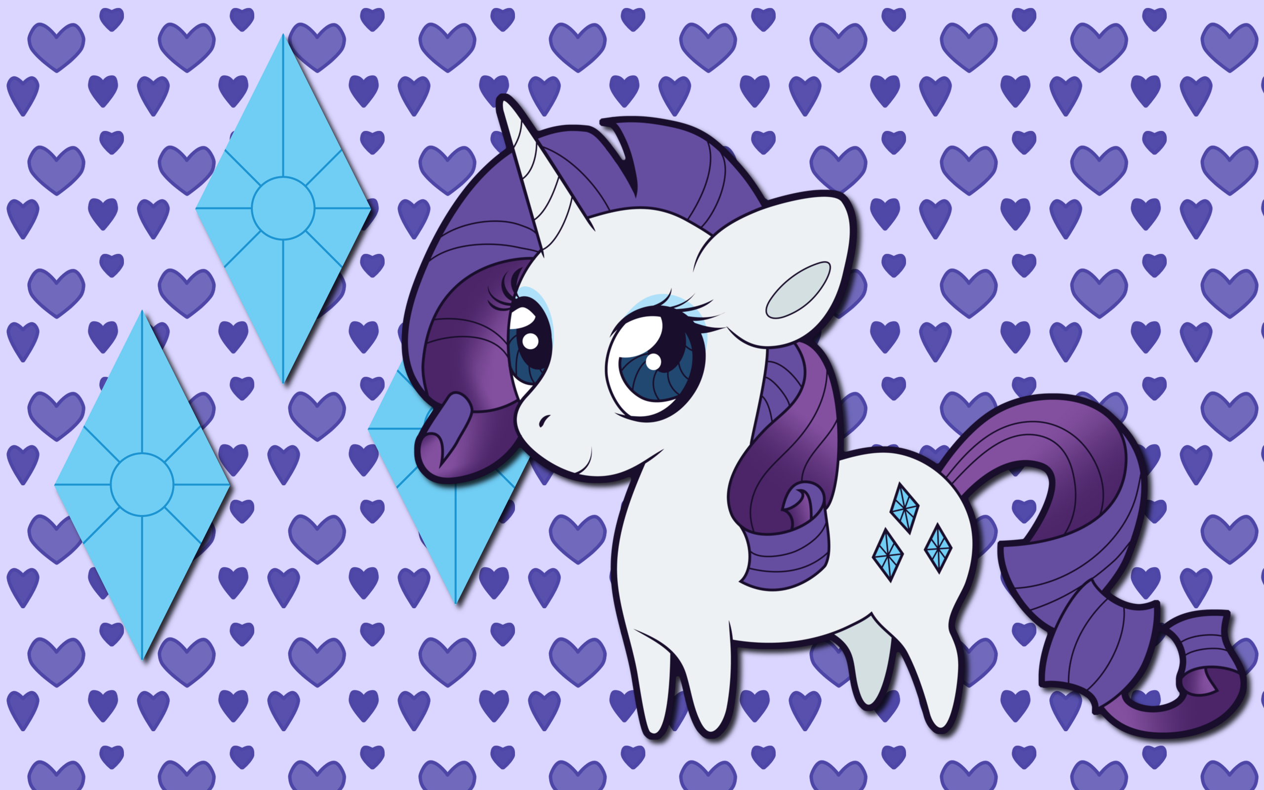 Chibi Rarity WP by AliceHumanSacrifice0, ooklah and Squeemishness