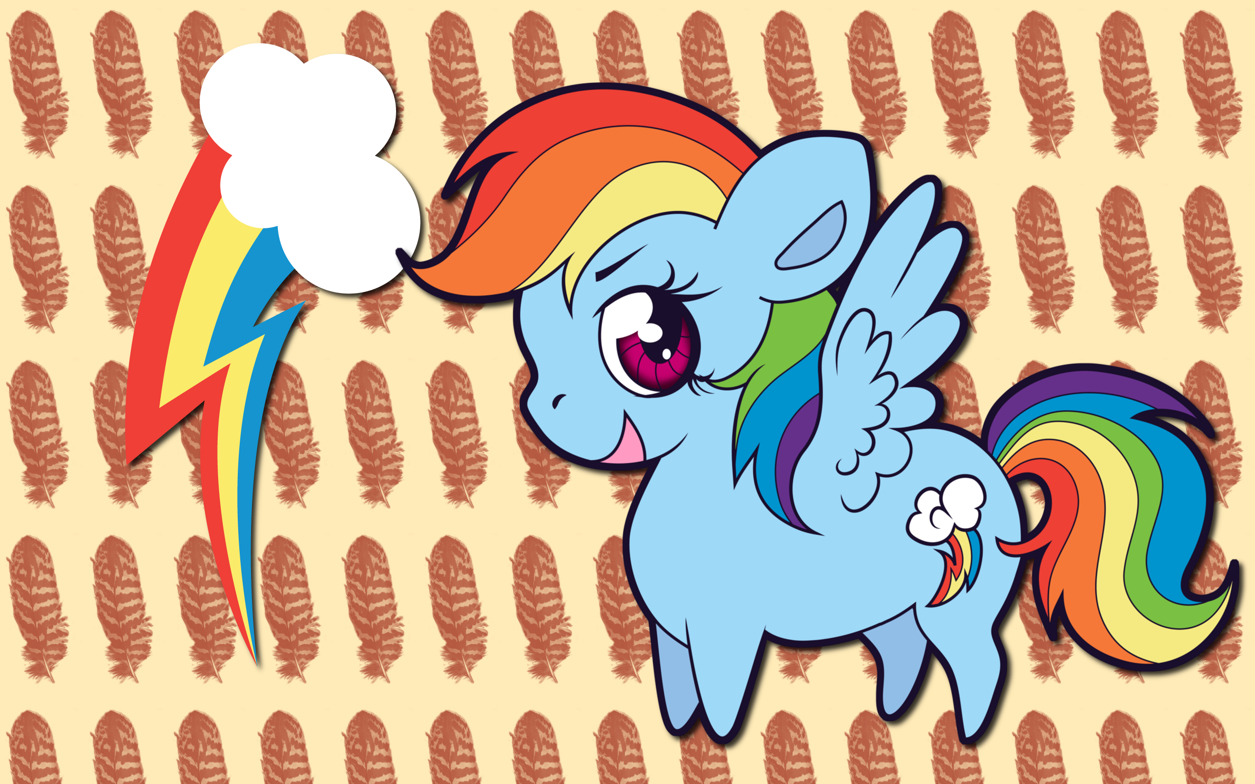 Chibi Rainbow Dash WP by AliceHumanSacrifice0, ooklah and Squeemishness