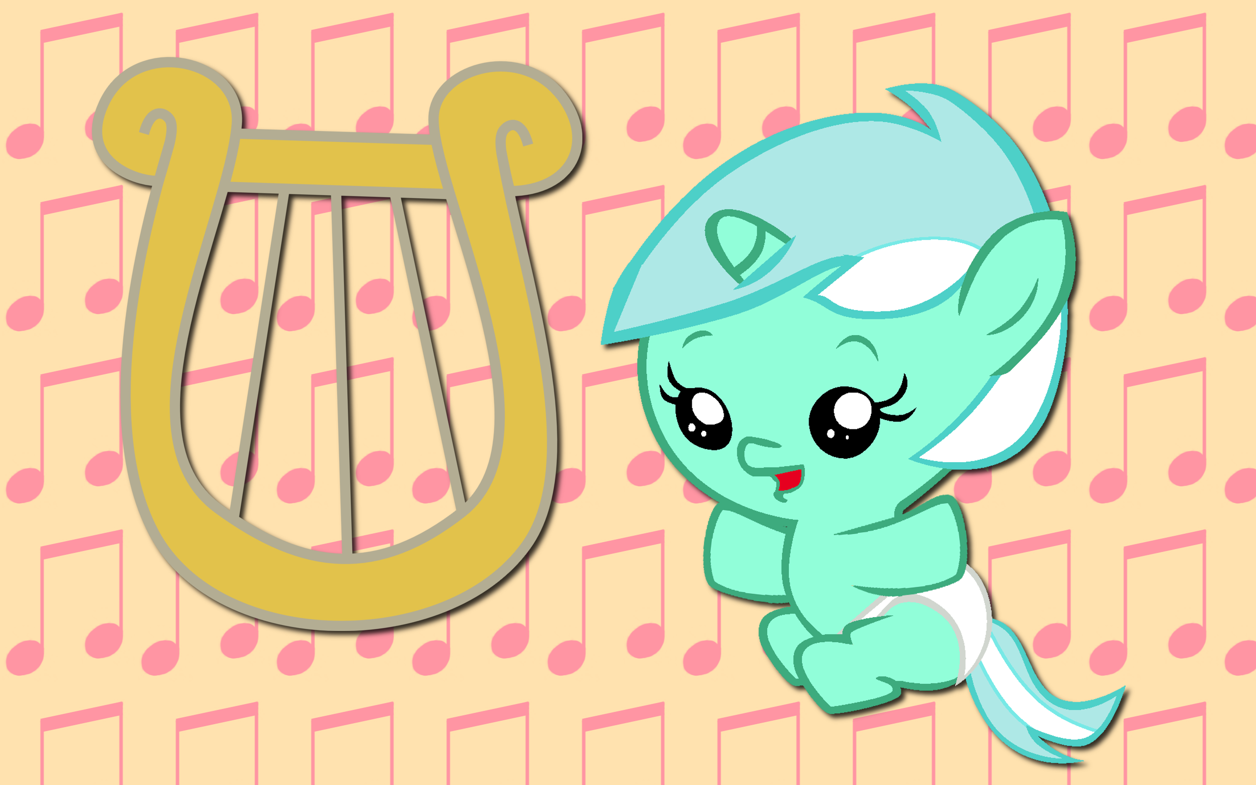 Baby Lyra WP by AliceHumanSacrifice0, Bronyboy and The-Smiling-Pony