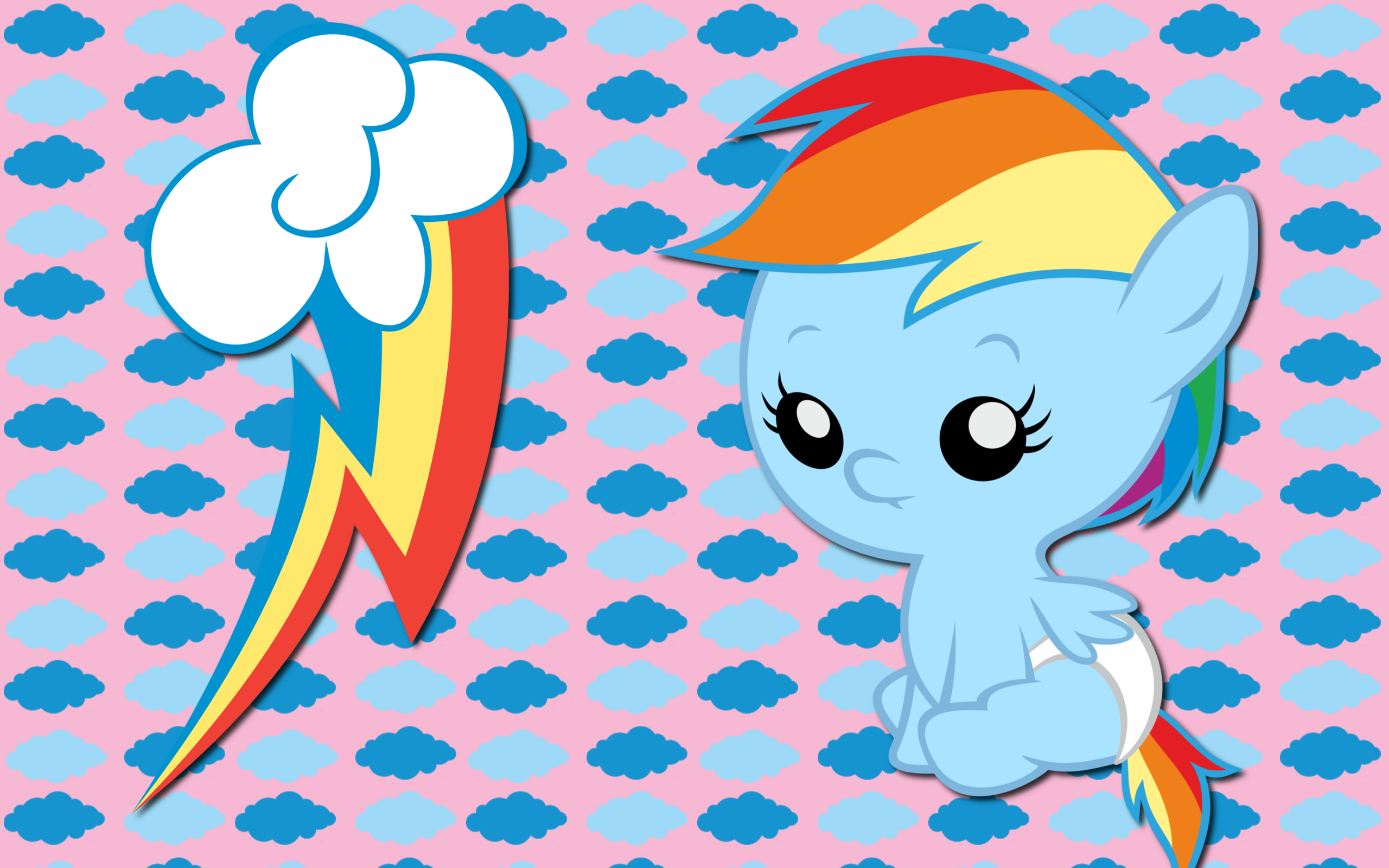 Baby Rainbow Dash WP by AliceHumanSacrifice0, BlackGryph0n and StardustXIII