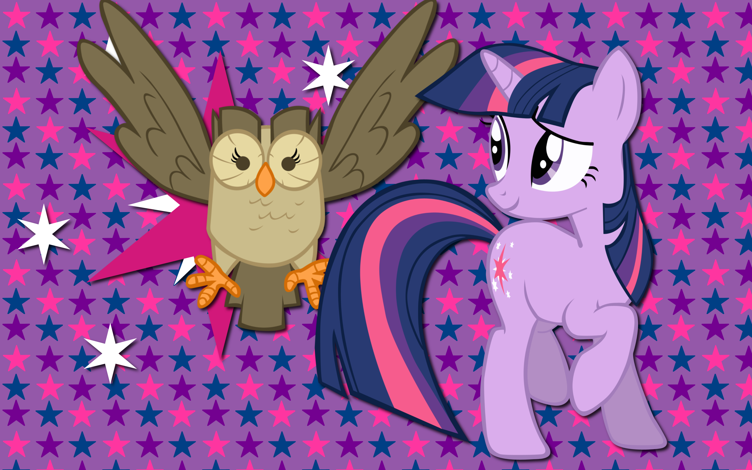 Twilight and Owlowiscious WP by AliceHumanSacrifice0, AncientKale, metalbeersolid and ooklah