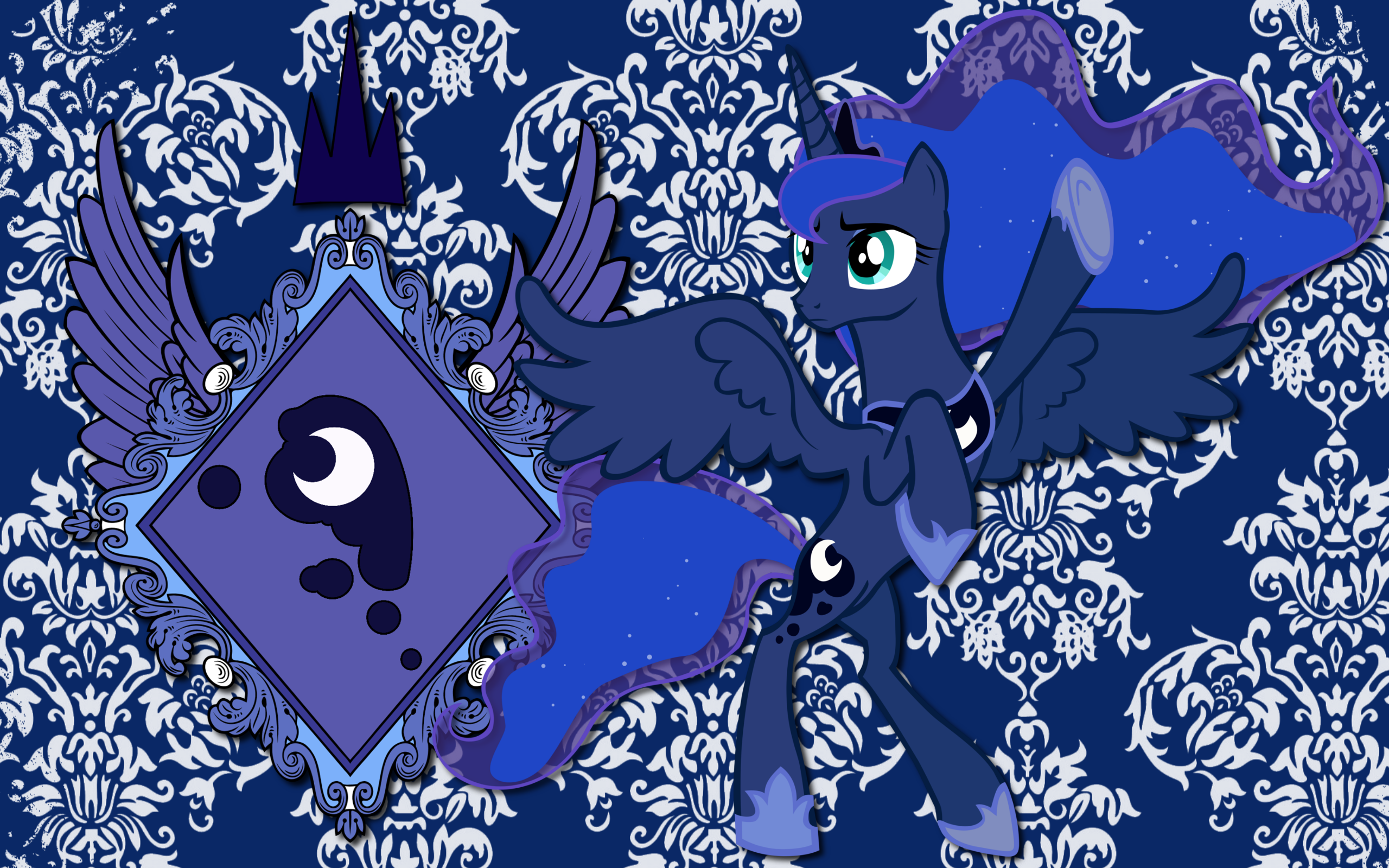 Princess Luna CoA WP by AliceHumanSacrifice0, Lord-Giampietro and Somepony