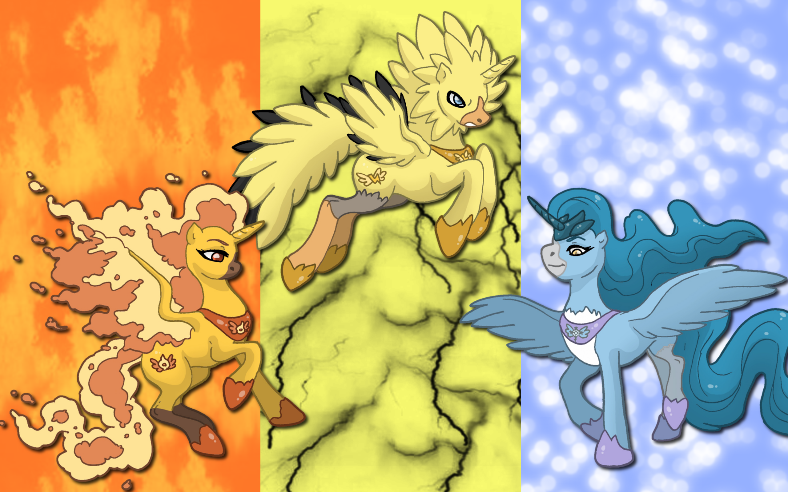 Legendary Bird Ponikemon WP by AliceHumanSacrifice0 and MySweetQueen