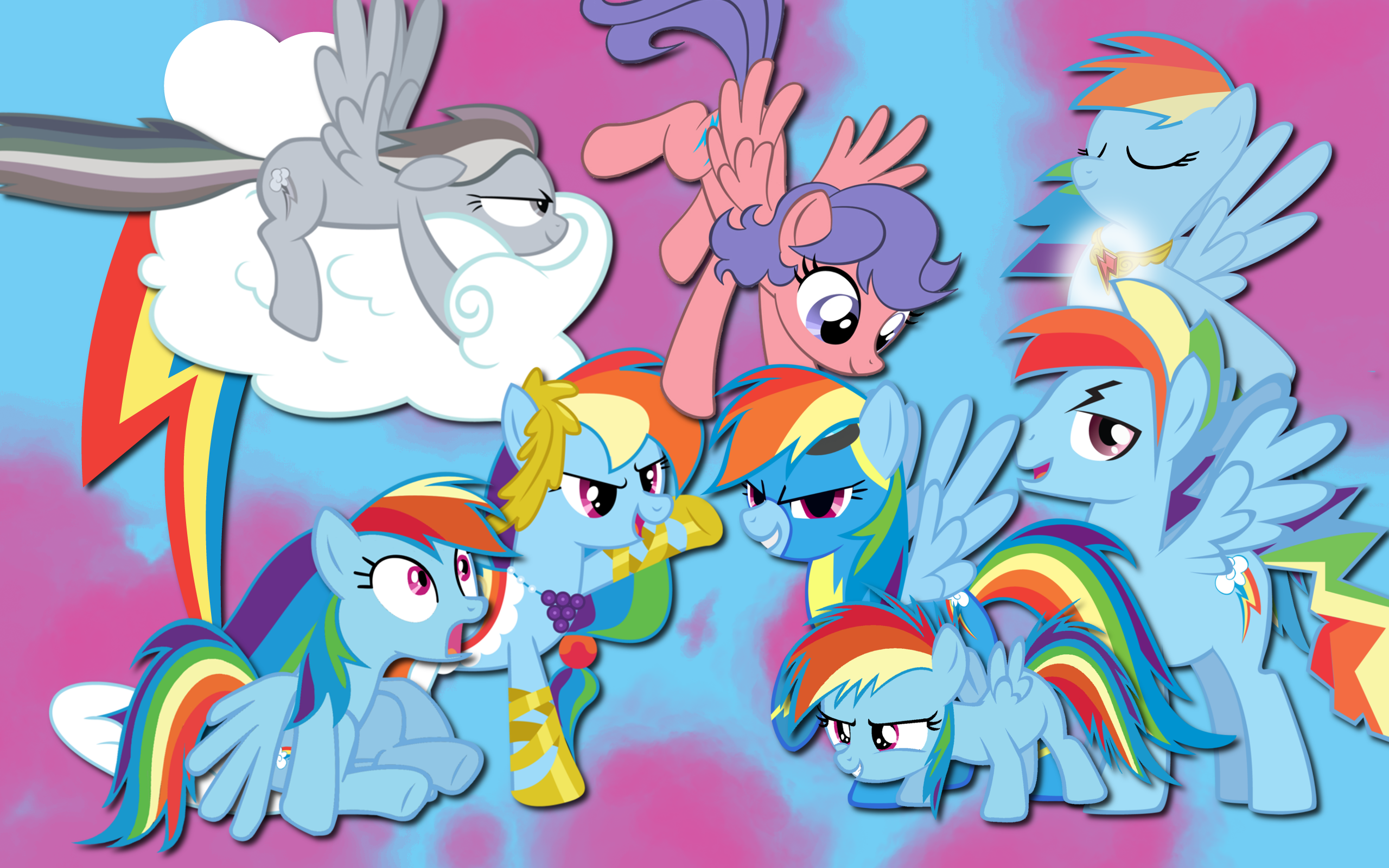 Dashie Everywhere WP by AliceHumanSacrifice0, brycehebert, Chano-kun, goldenmercurydragon, NightmareMoonS, ooklah, pageturner1988, SierraEx and Trotsworth