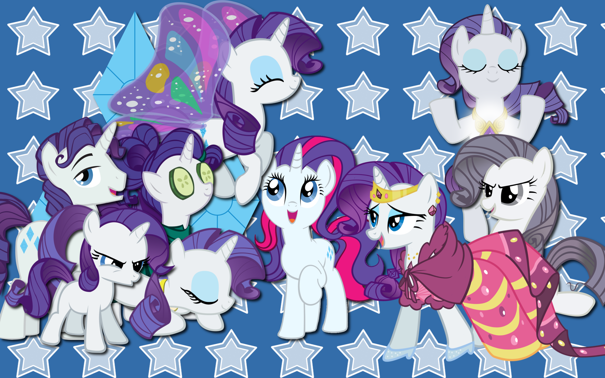 Rarity Everywhere WP by AliceHumanSacrifice0, CassidyCreations, Chano-kun, GuruGrendo, NightmareMoonS, ooklah, pageturner1988, purplefairy456, shinigami and Trotsworth