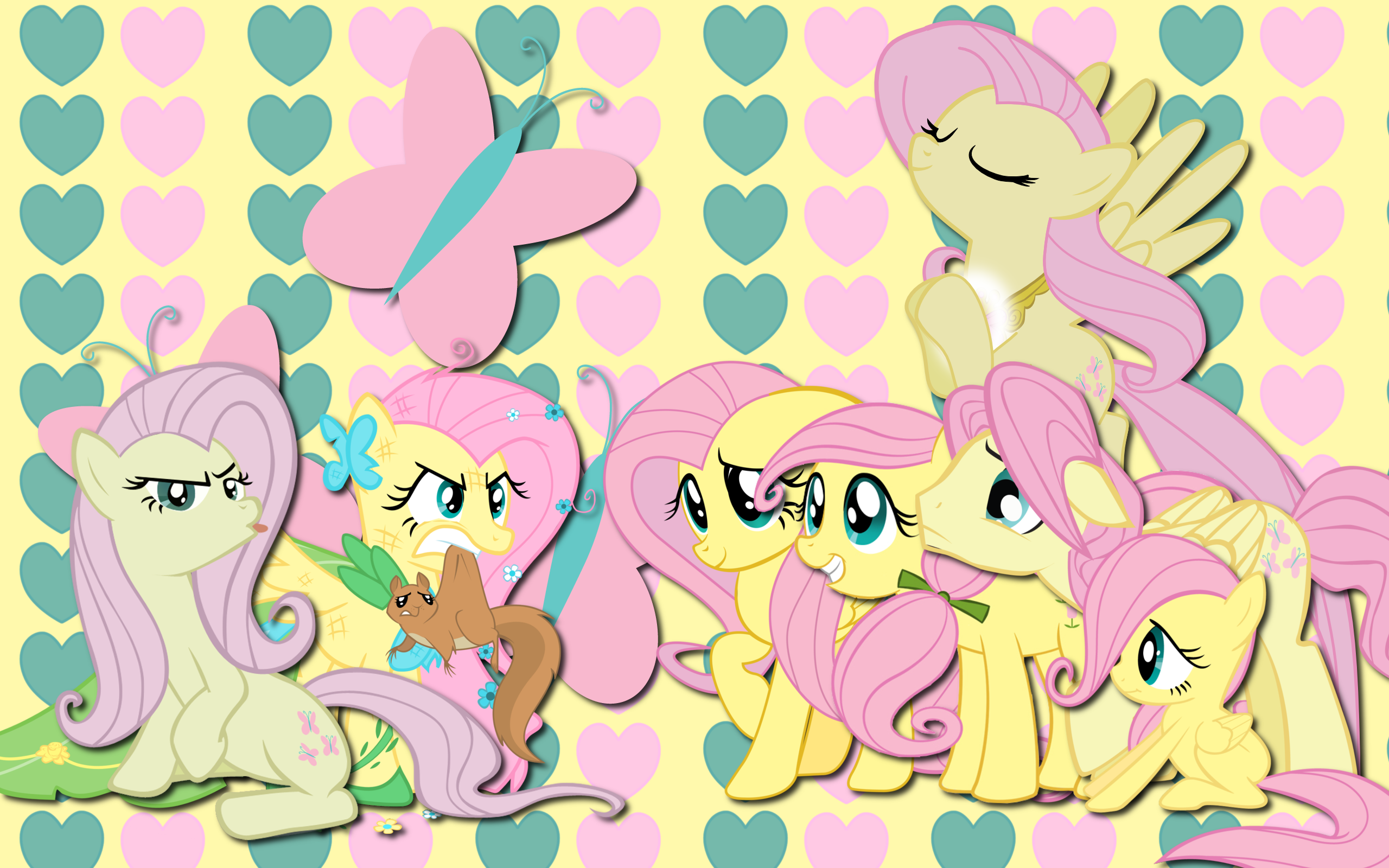 Fluttershy Everywhere WP by AliceHumanSacrifice0