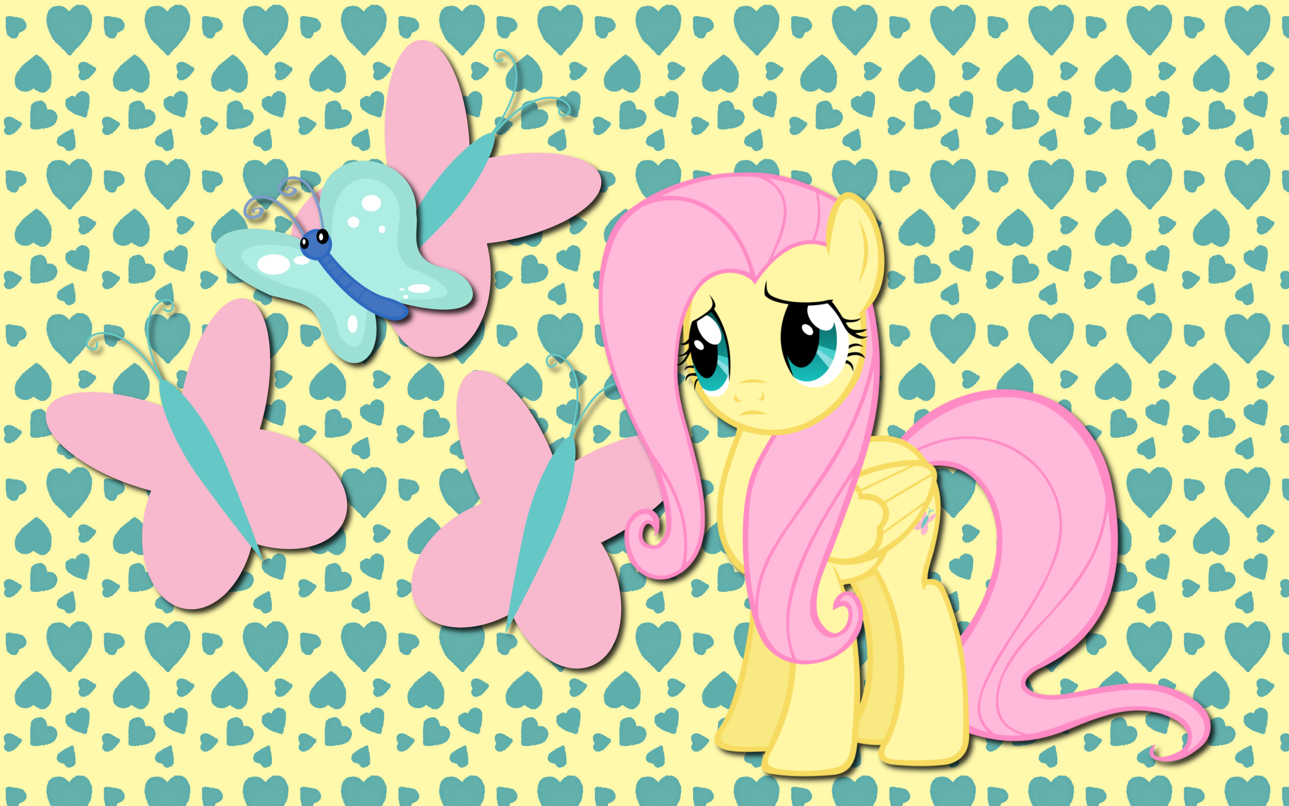 Fluttershy and Butterfly WP by AliceHumanSacrifice0, kurokaji11, ooklah and speedingturtle