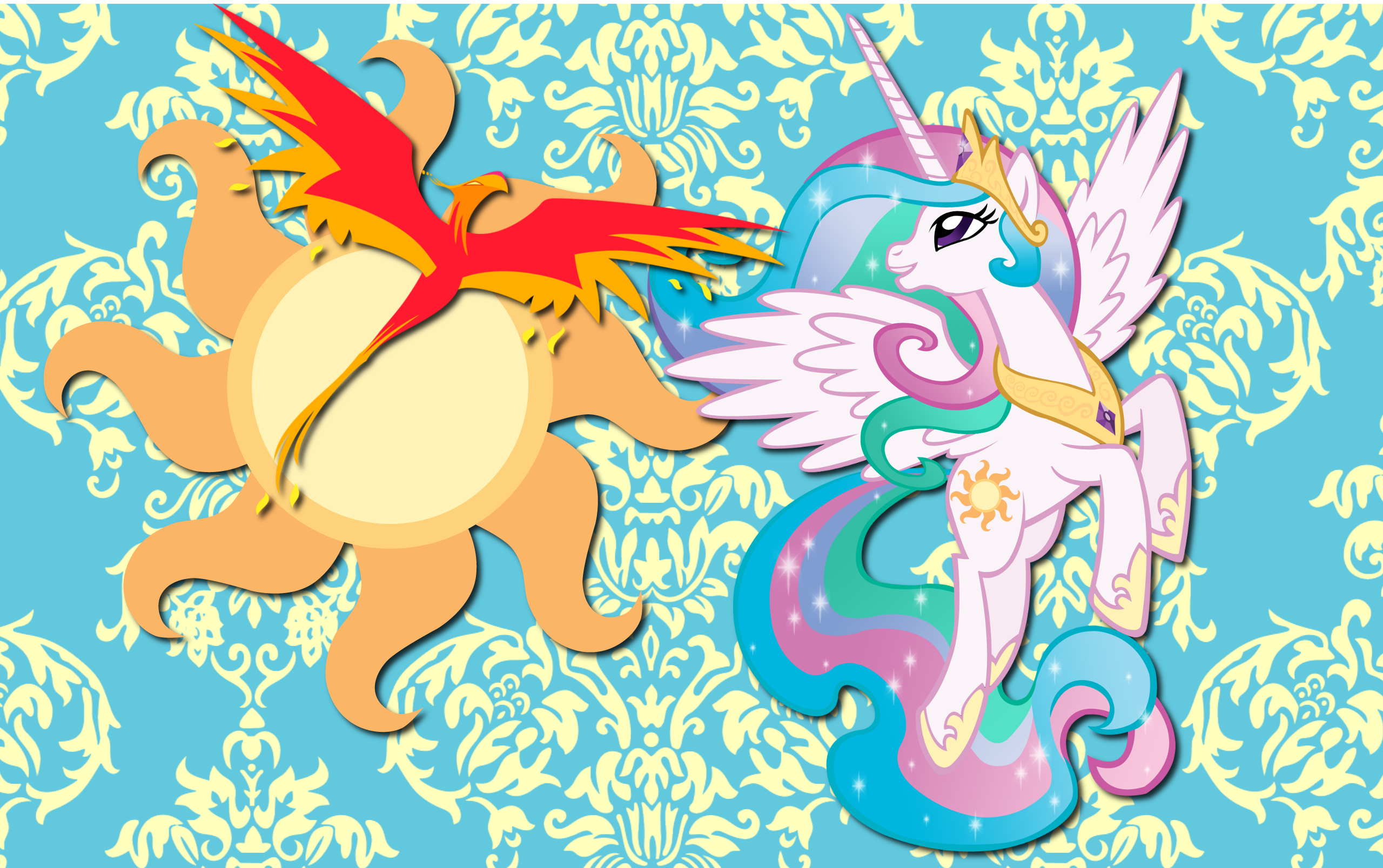 Princess Celestia wallpaper 8 by AliceHumanSacrifice0, MoongazePonies, ooklah and purplefairy456