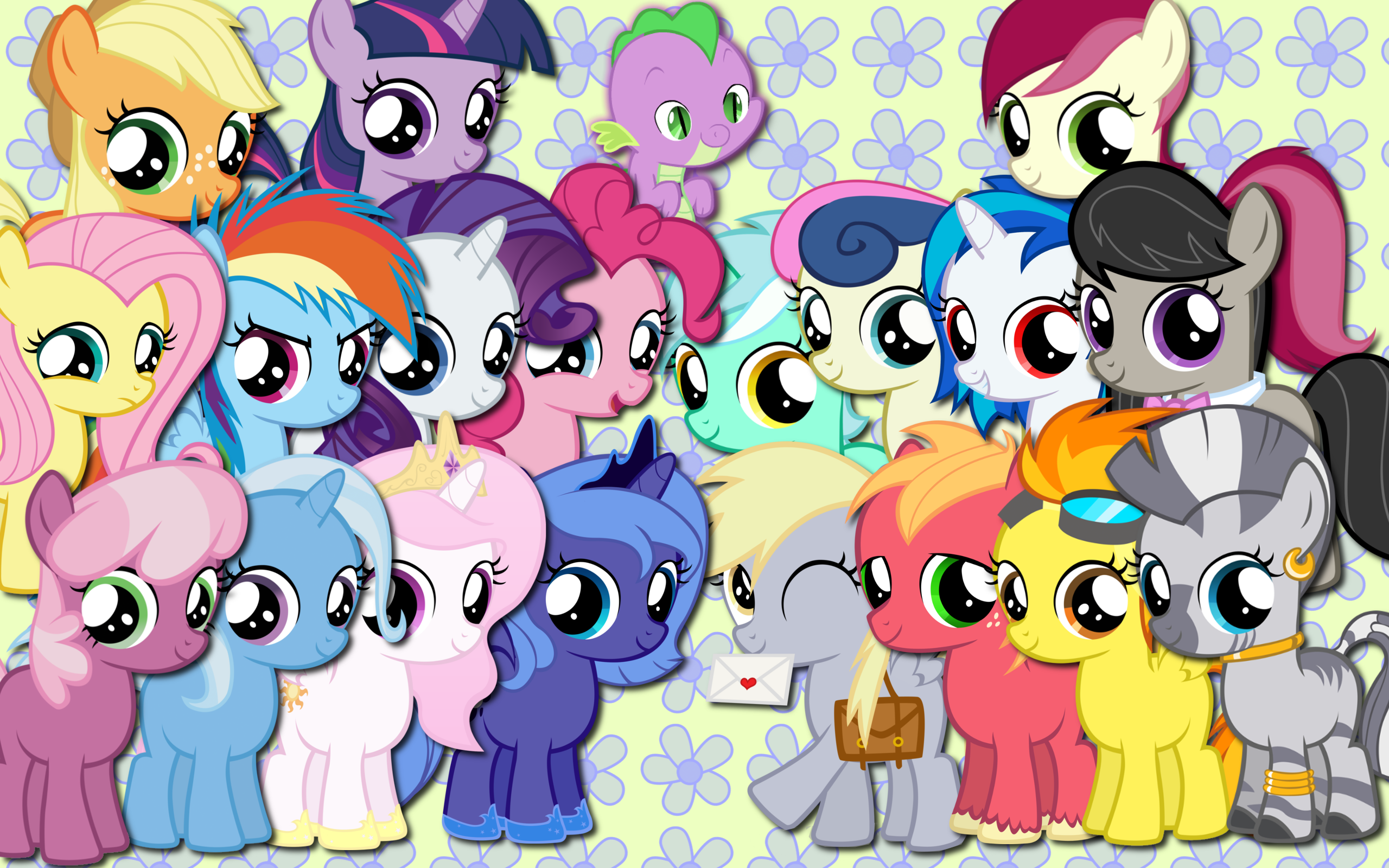 Foals are magic wallpaper by AliceHumanSacrifice0, AtomicGreymon, binaryNinj4, Blackm3sh, MoongazePonies and YooMe