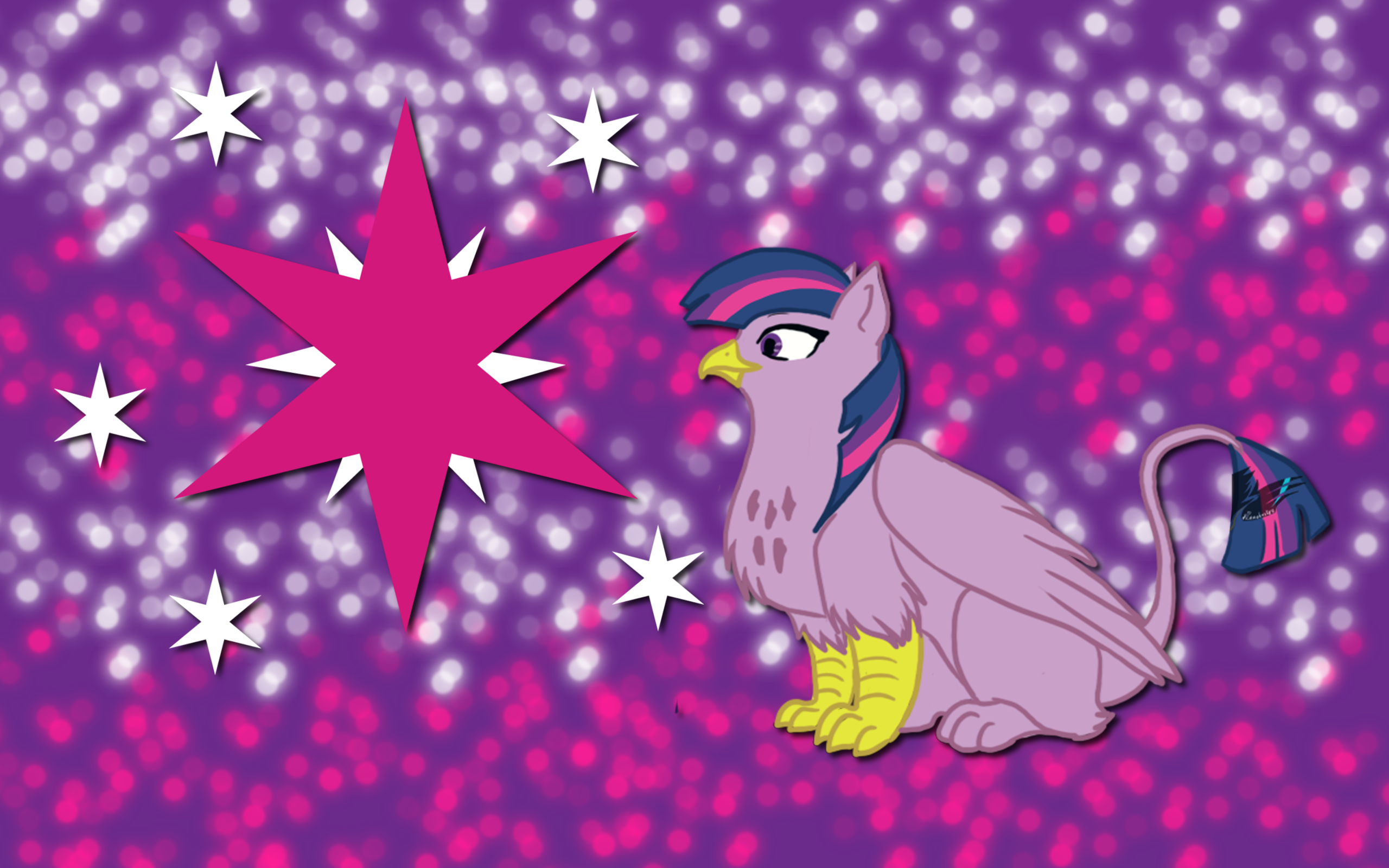 Griffon Twilight Sparkle WP by AliceHumanSacrifice0, FlameHusky and ooklah