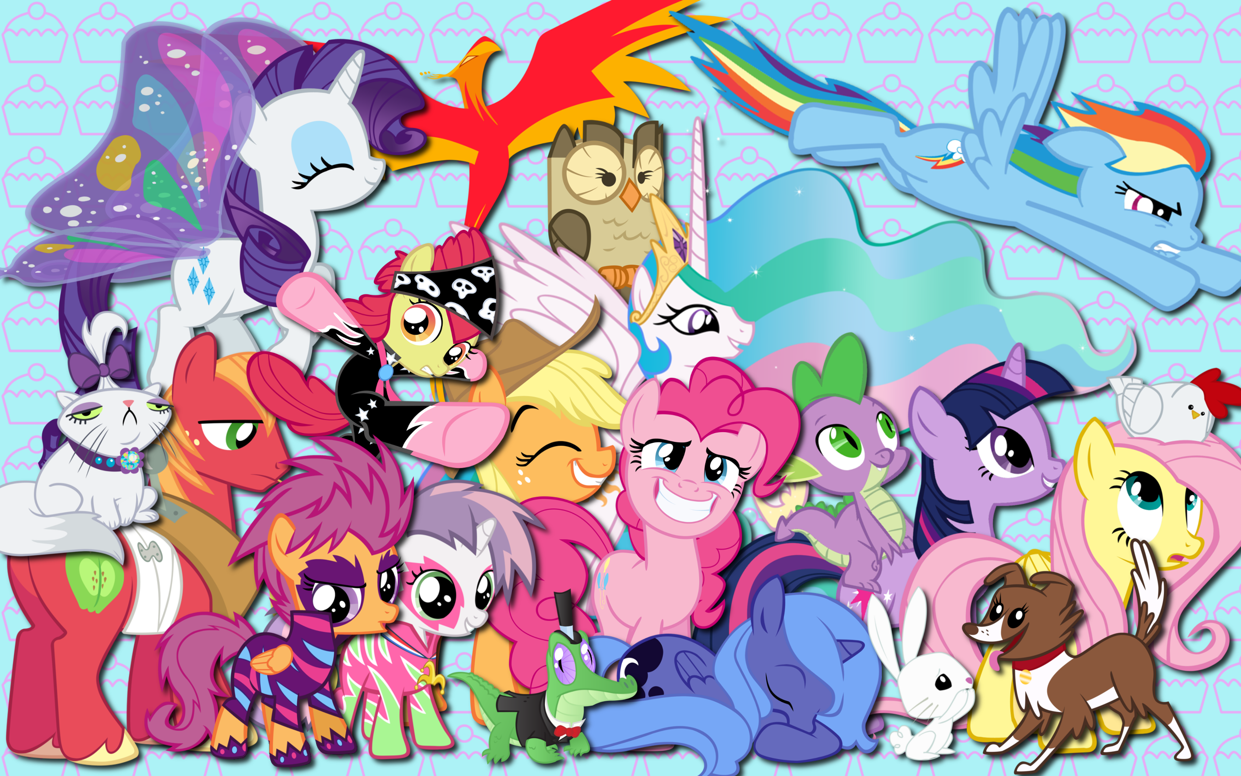 Main ponies and friends WP by Alexstrazse, AliceHumanSacrifice0, AtomicGreymon, Felix-KoT, kurokaji11, metalbeersolid, MoongazePonies, NightmareMoonS, purplefairy456, Shelmo69, solusjbj, SpittiePie and WraithX79