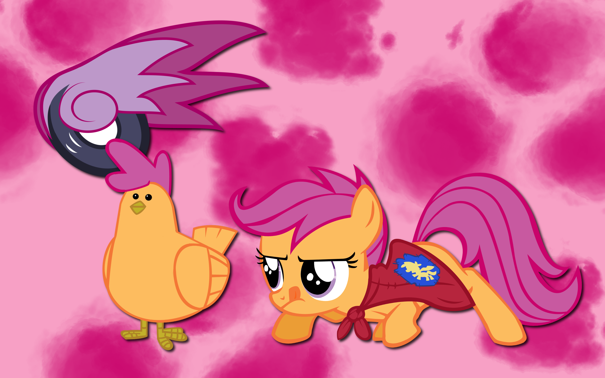 Scootaloo wallpaper 2 by AliceHumanSacrifice0, Creshosk, Shardii and speedingturtle