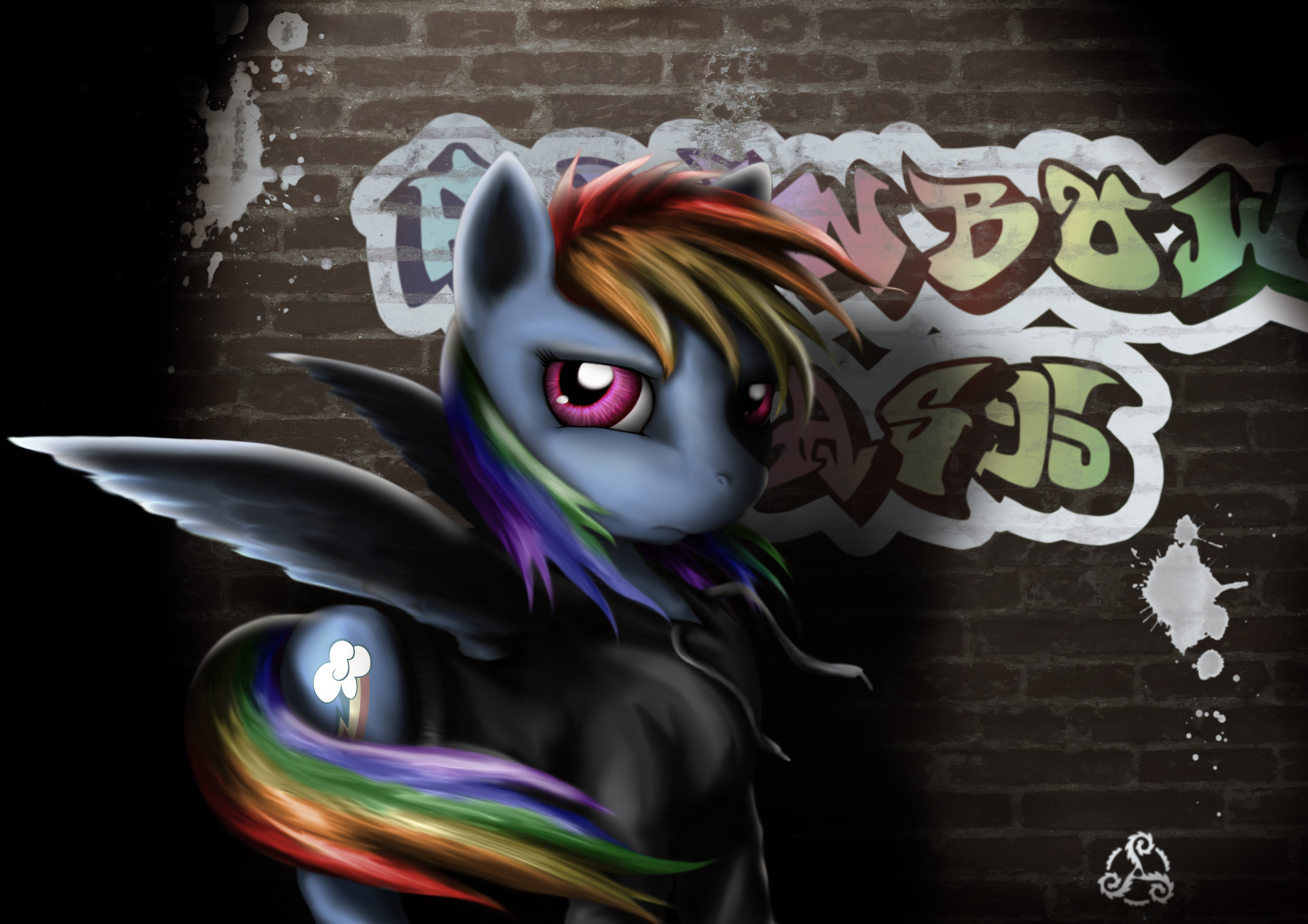 Rainbow Graffiti by Taliesin-the-dragoon