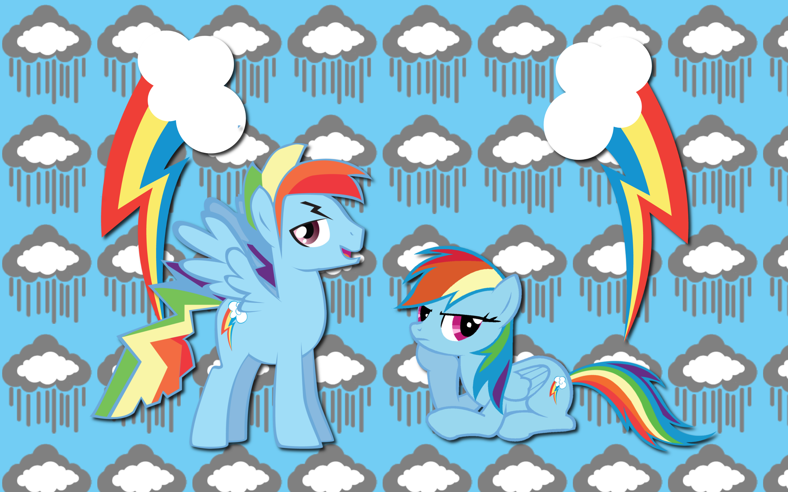 Rainbow Blitz and Dash WP by AliceHumanSacrifice0, NightmareMoonS, ooklah and Trotsworth