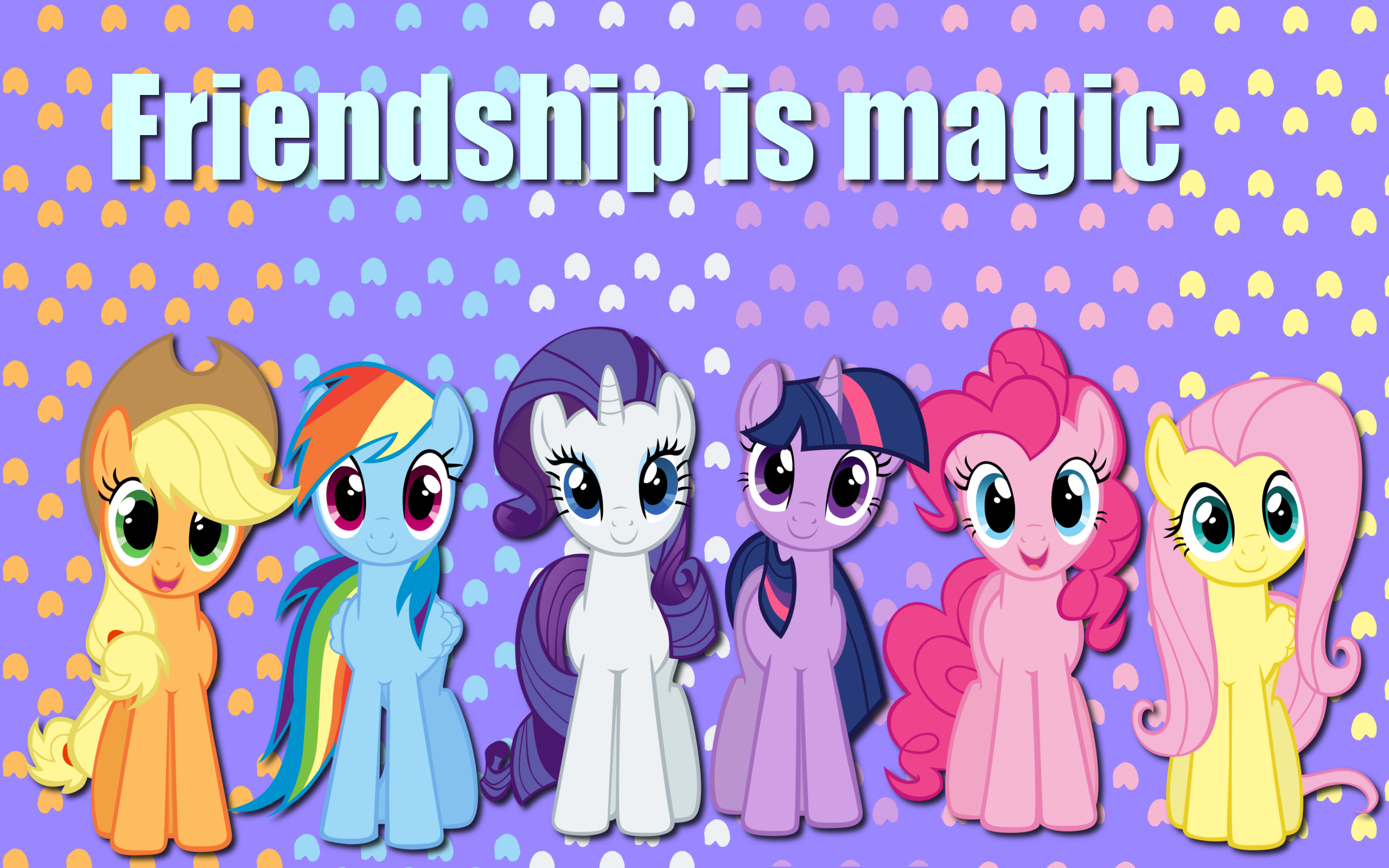 Friendship is magic wallpaper by AliceHumanSacrifice0 and Takua770