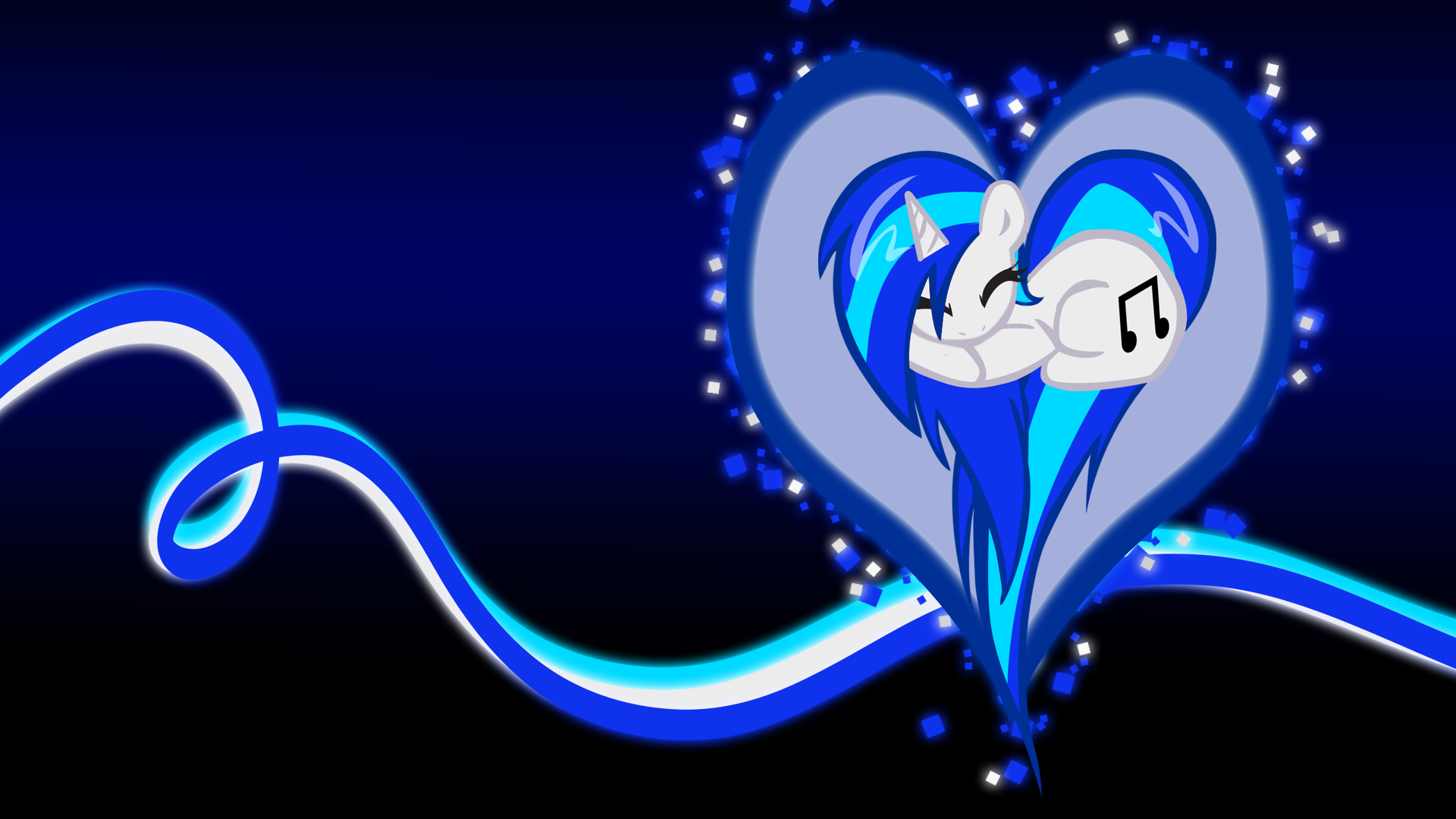 Vinyl Scratch Heart BG by BambooDog and SirPayne