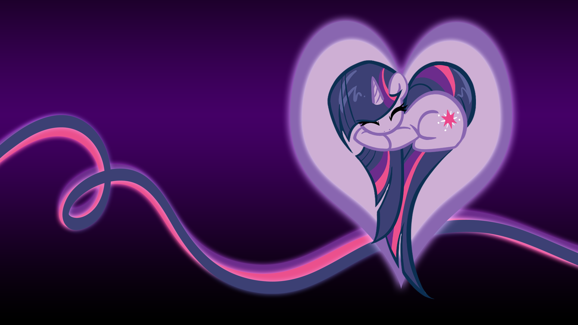 Twilight Sparkle Heart BG by BambooDog and SirPayne