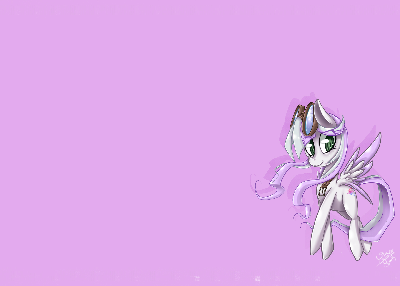 Pony Desktop Background - Sparky by StarlightSpark