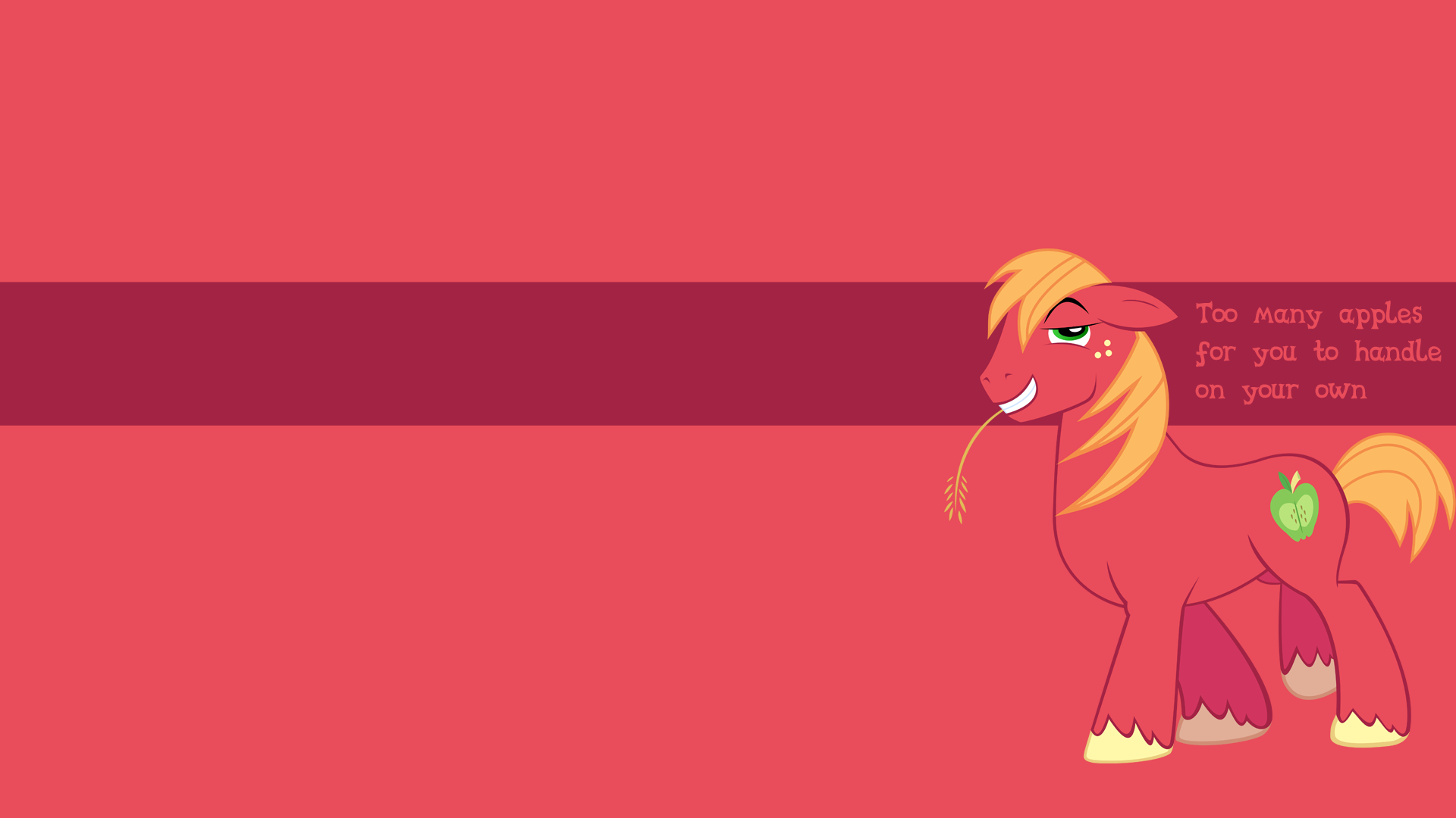 Big Mac Has Too Many Apples - Wallpaper by GuruGrendo