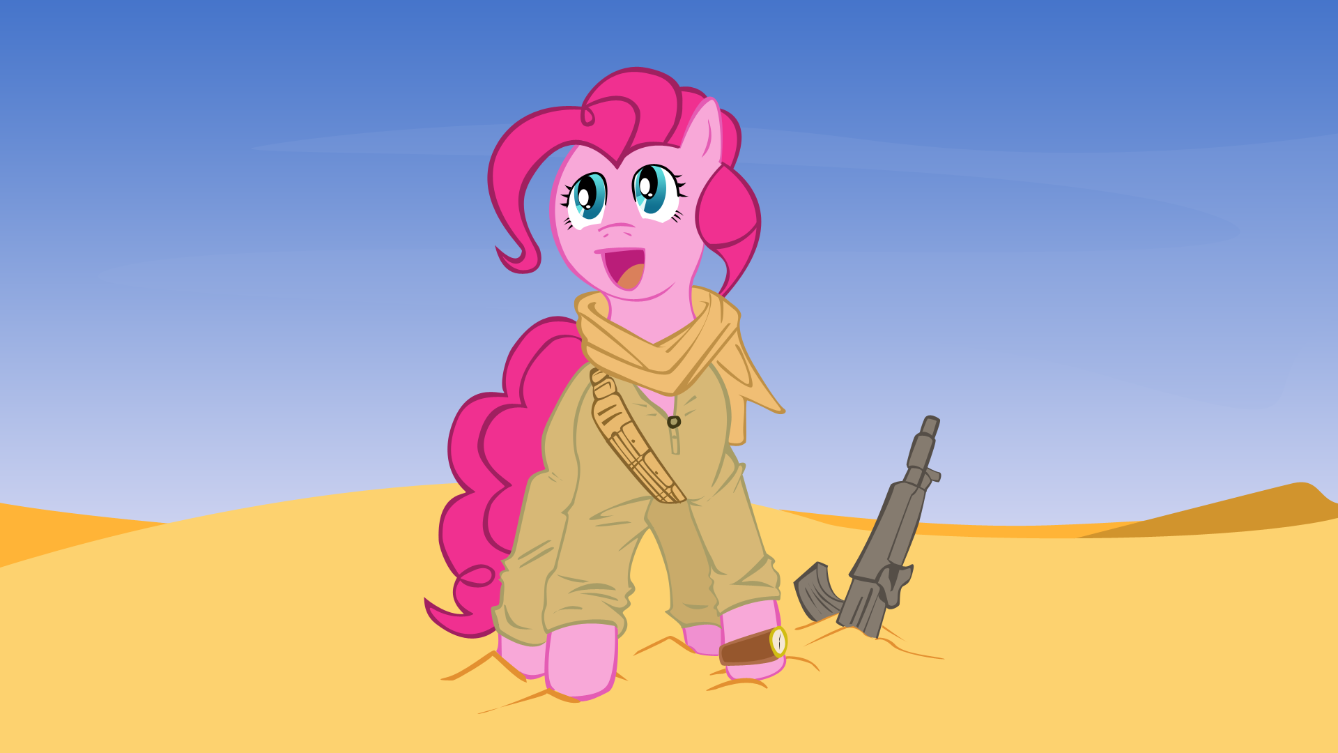 Pinkie in the Desert by EvanSei