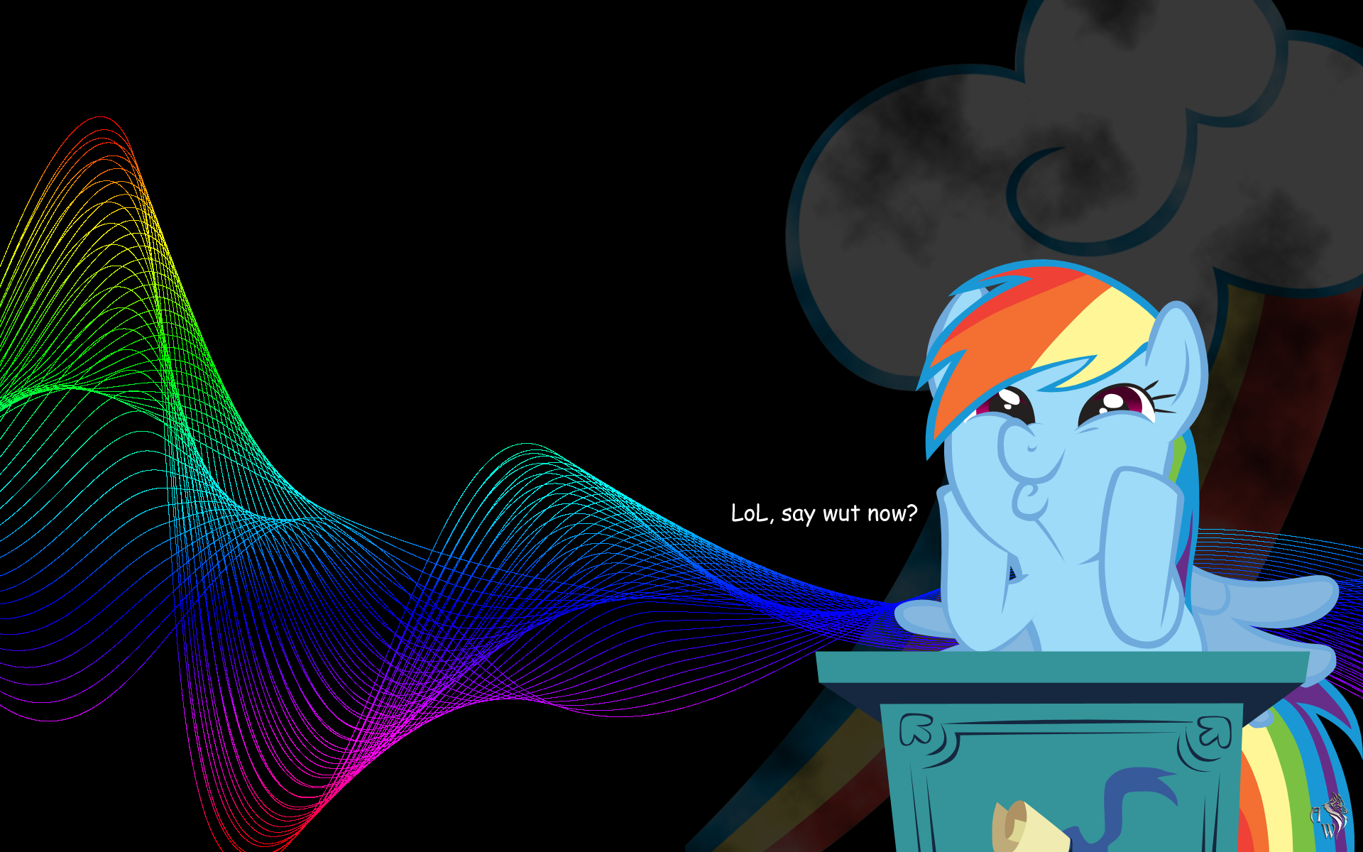 Rainbow Dash Wallpaper by axlewolf