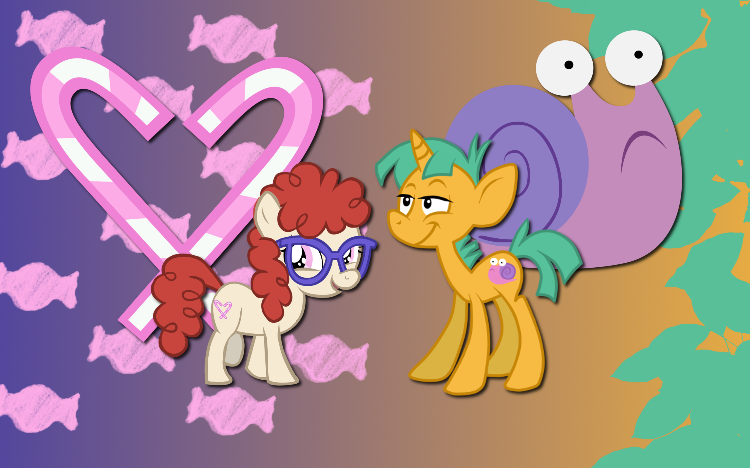 Twist Snails wallpaper by AliceHumanSacrifice0, ronaldhennessy, SeaBastian and The-Smiling-Pony