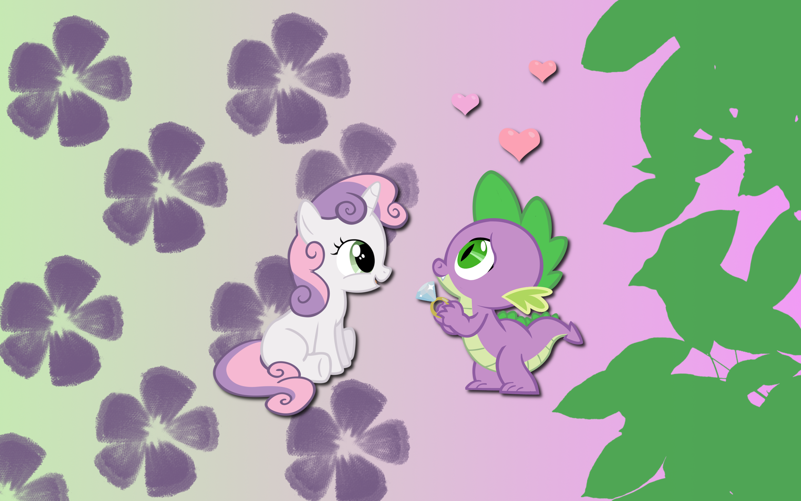 Sweetie Spike wallpaper by AliceHumanSacrifice0, MoongazePonies and NightmareMoonS