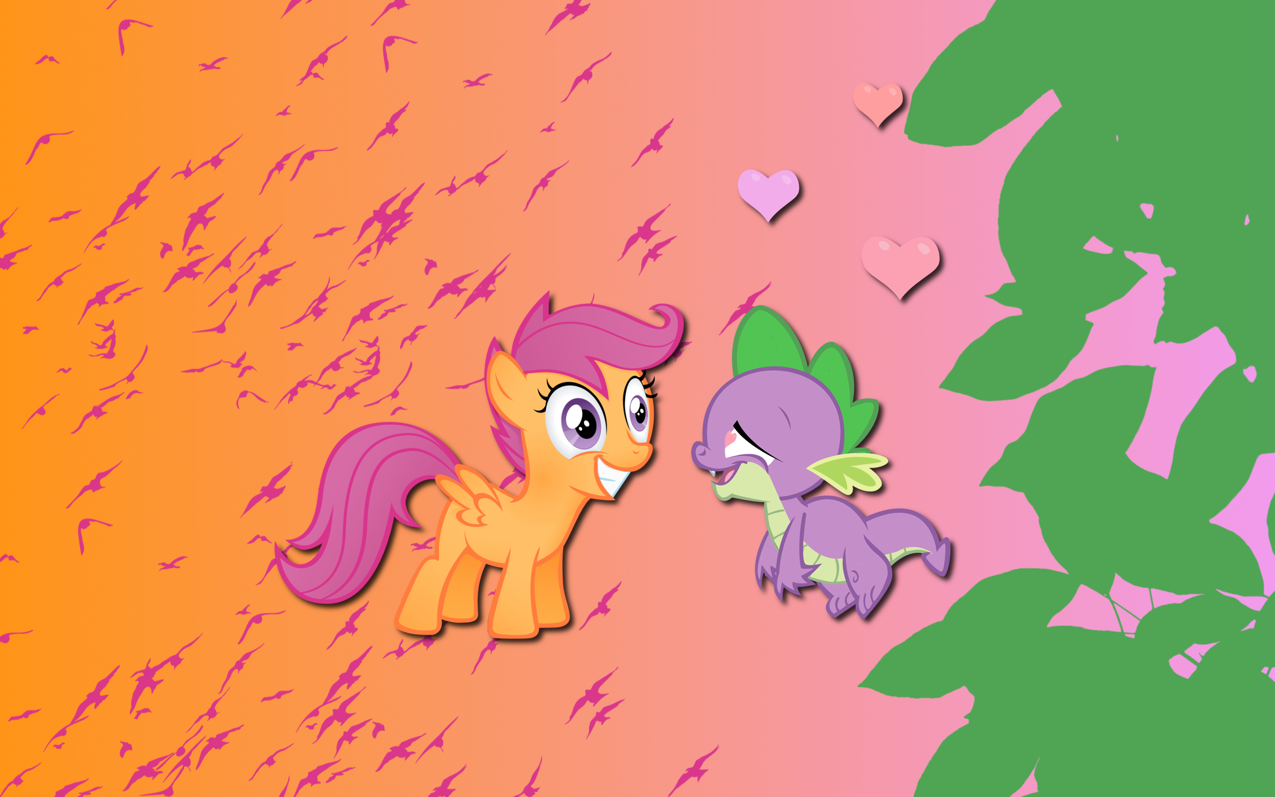 Scoota Spike wallpaper by AliceHumanSacrifice0, NightmareMoonS and Stinkehund