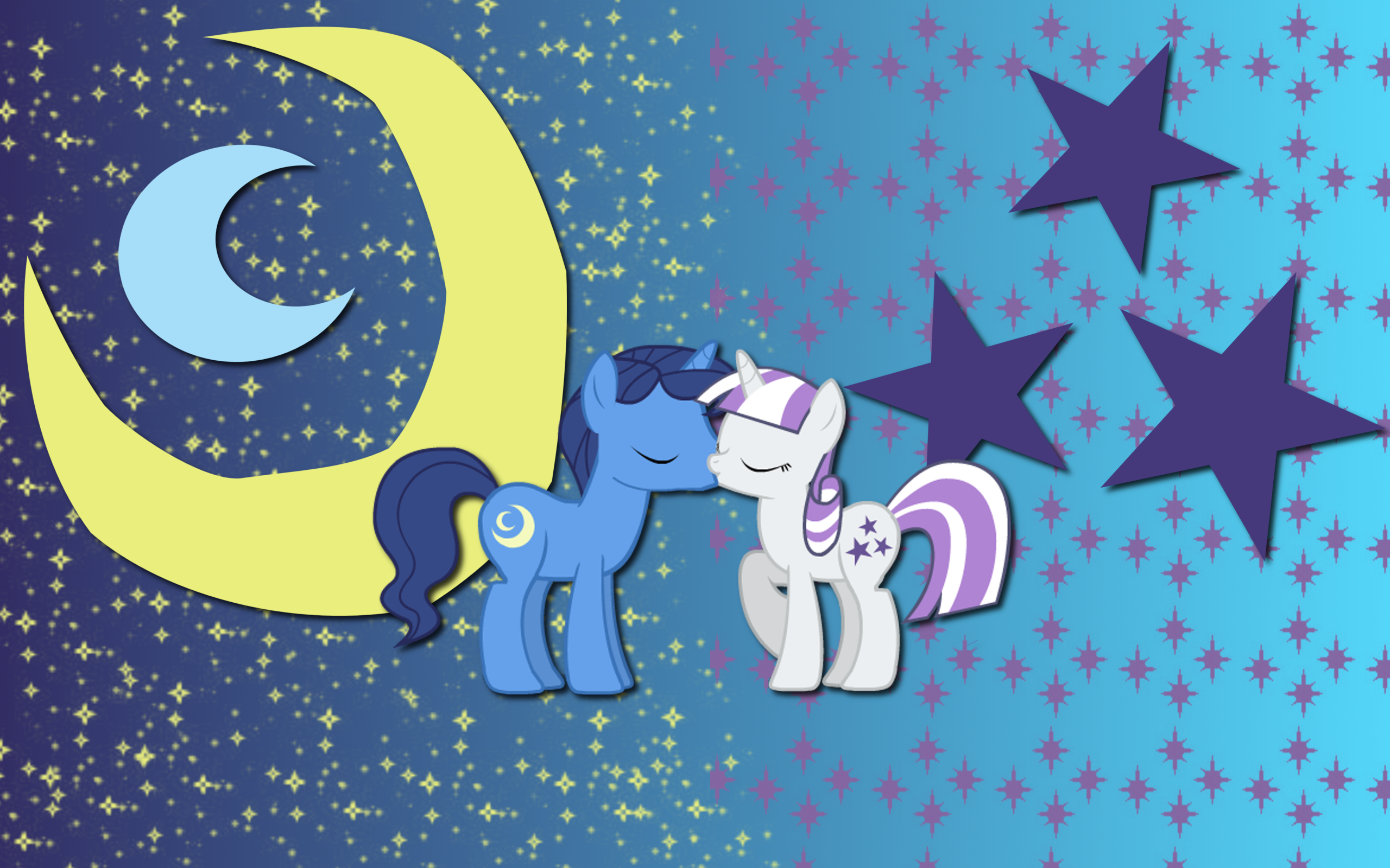 Crescent Star wallpaper by AliceHumanSacrifice0, Mixermike622 and The-Smiling-Pony