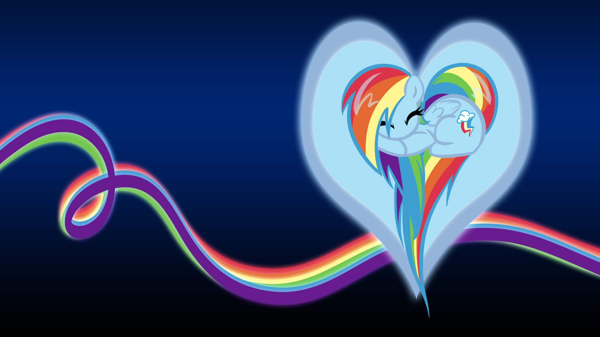 Rainbow Dash Heart BG by BambooDog and SirPayne