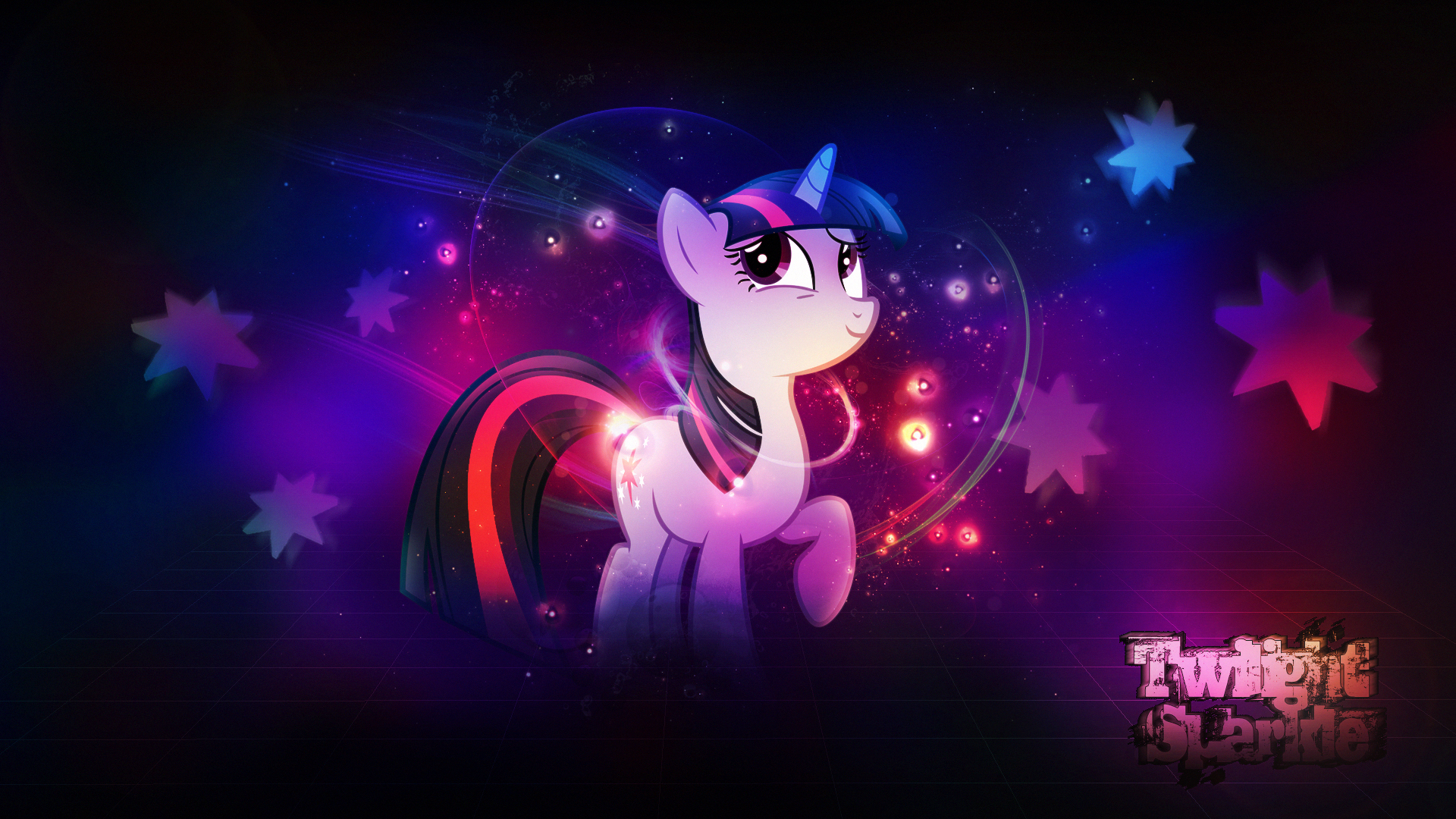 Wallpaper - Twilight Sparkle by Mackaged and piranhaplant1