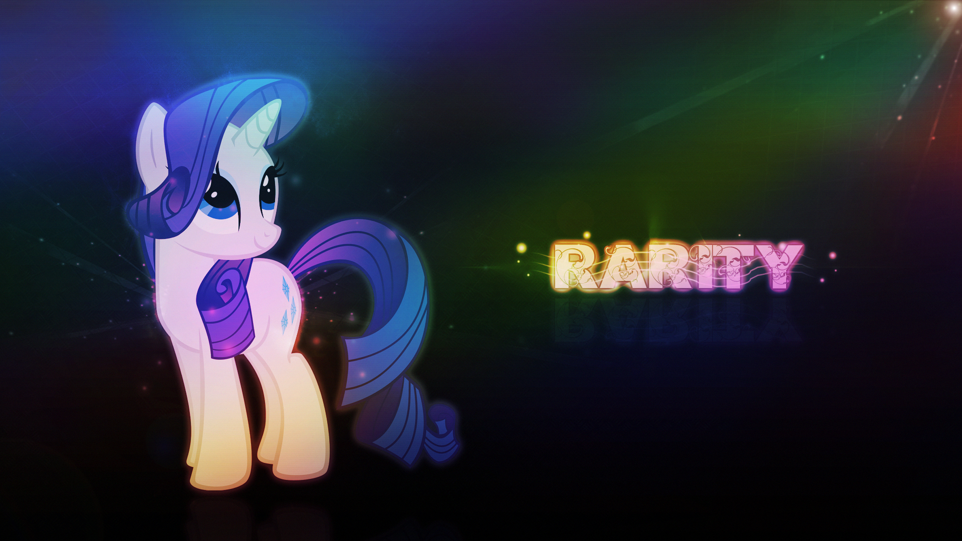 Wallpaper - Rarity 2 by Mackaged and The-Smiling-Pony