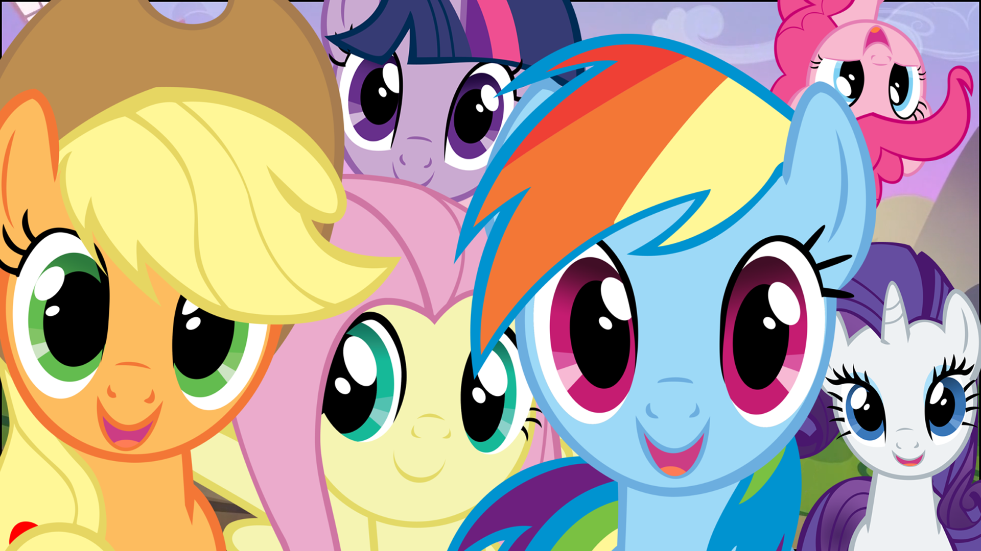 MLP - Wallpaper Mane6 by kitsuneymg, Mackaged, Mihaaaa and starboltpony