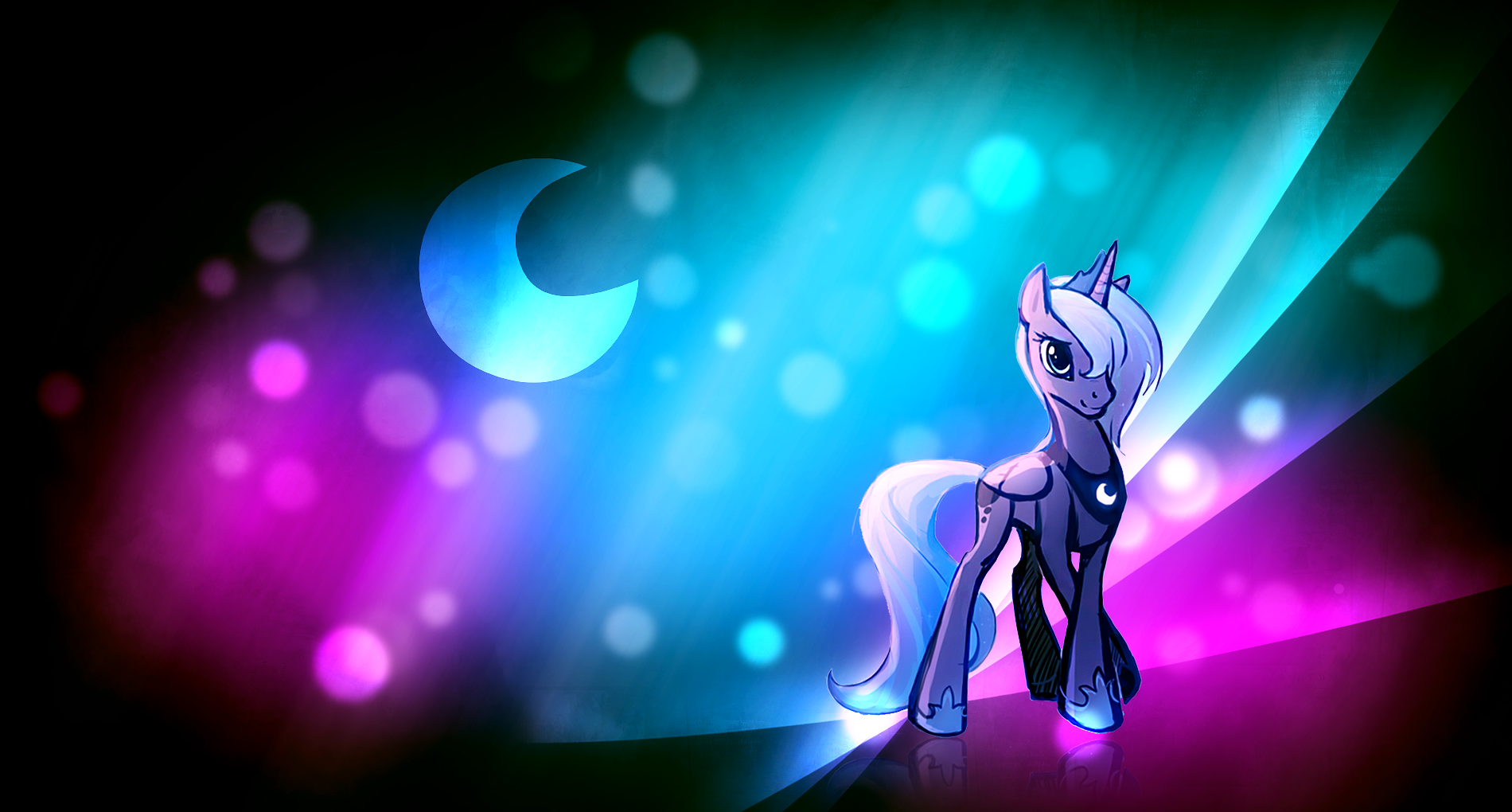 BG: Luna Aurora by palestorm and Vividkinz
