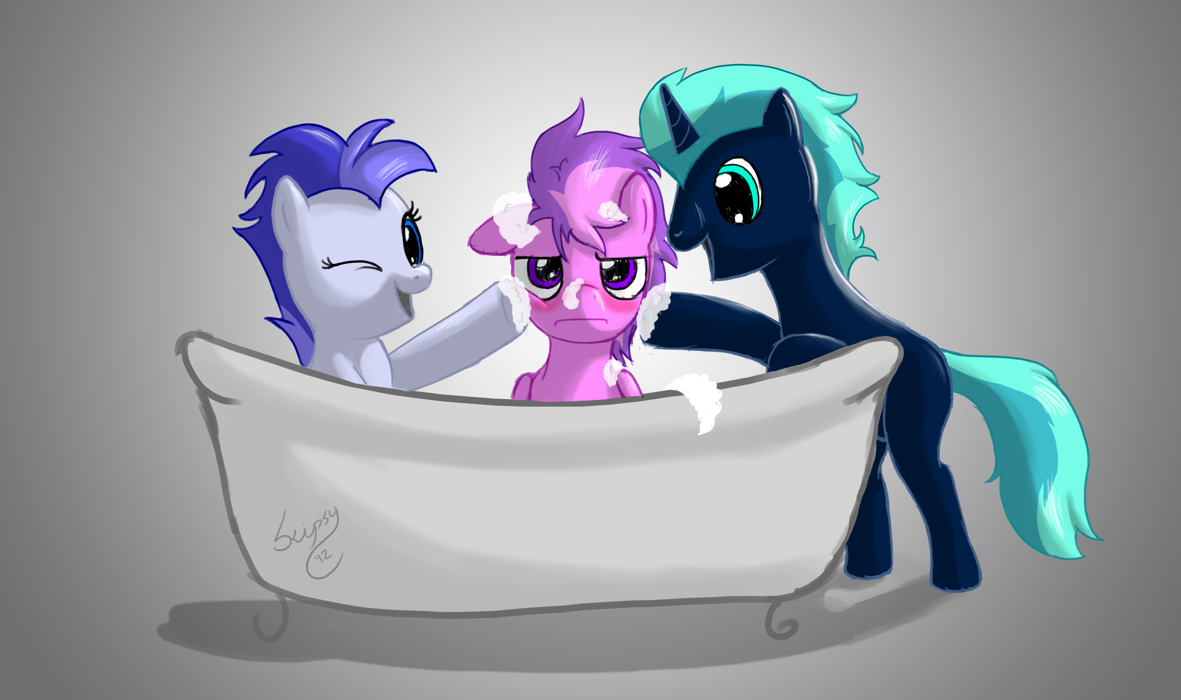 Bath Time For Skipsy by skipsypony