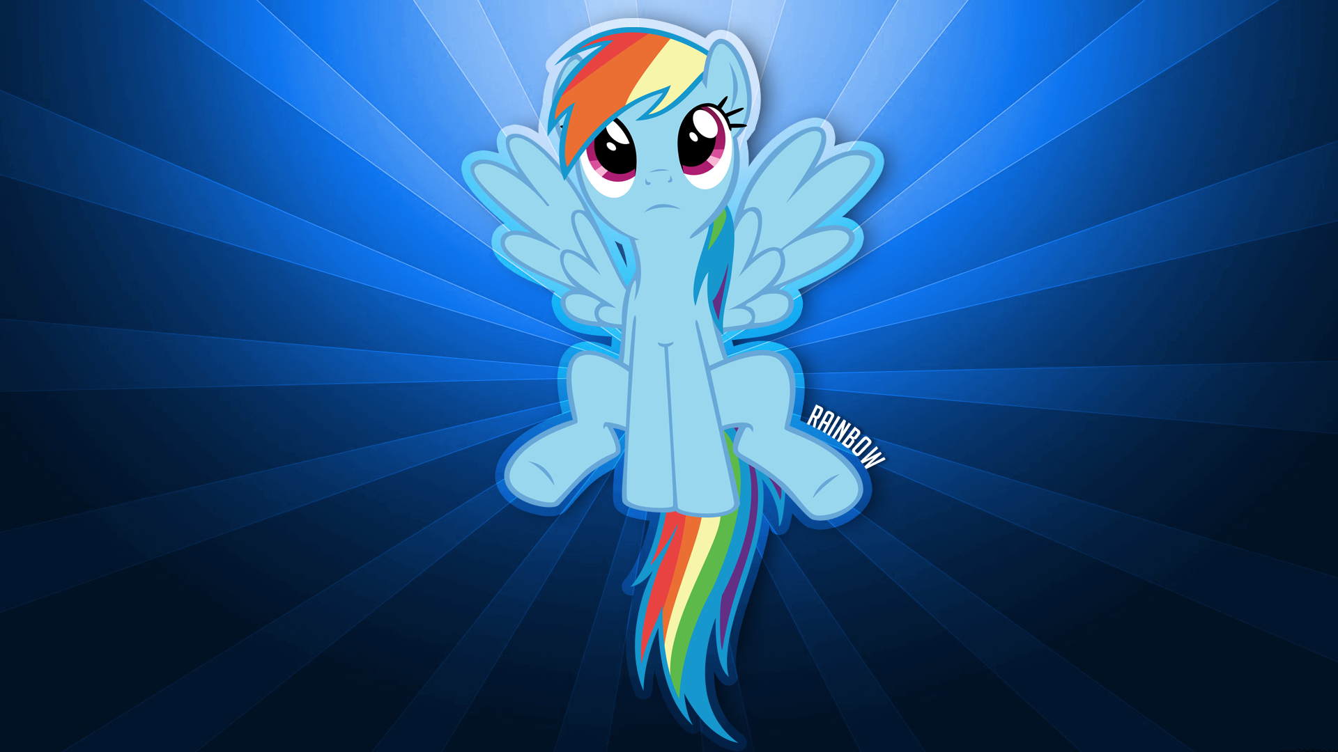 Rainbow Dash Wallpaper by Moldypotato and NS4J19Y