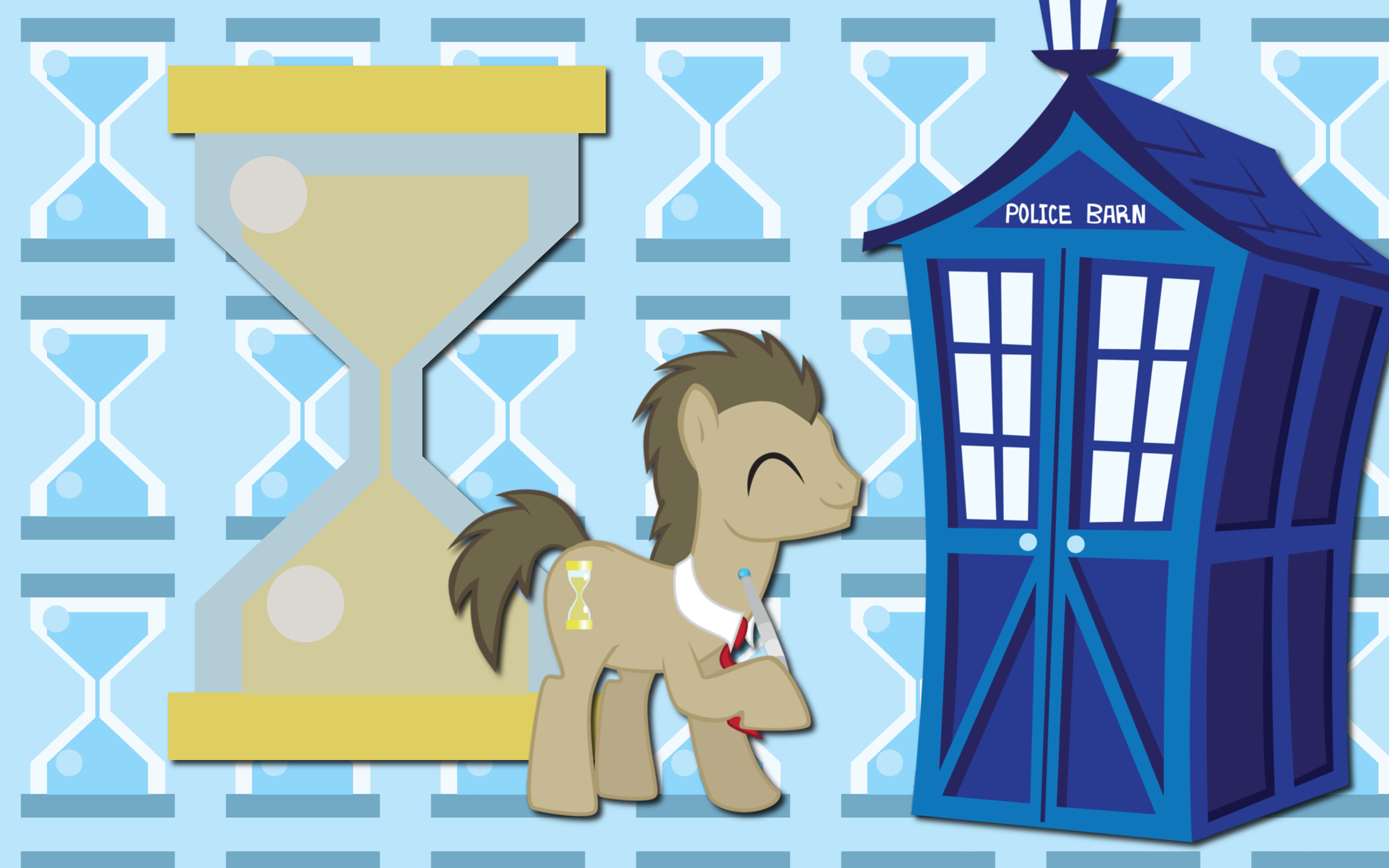 Dr Whooves and Tardis WP by AliceHumanSacrifice0, ooklah and Trotsworth