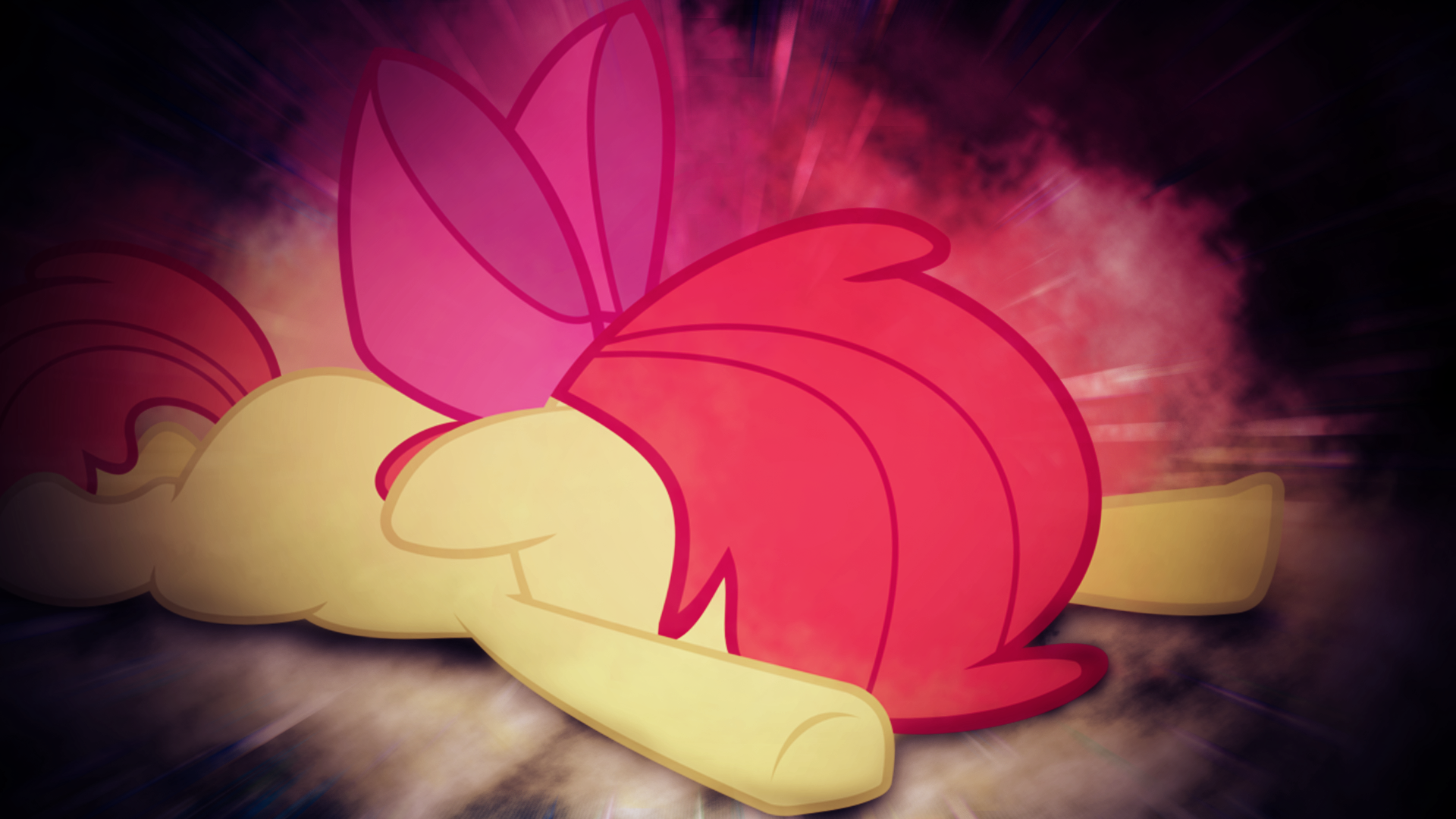 Applebloom quit planking on my desktop by EROCKERTORRES and SandwichDelta