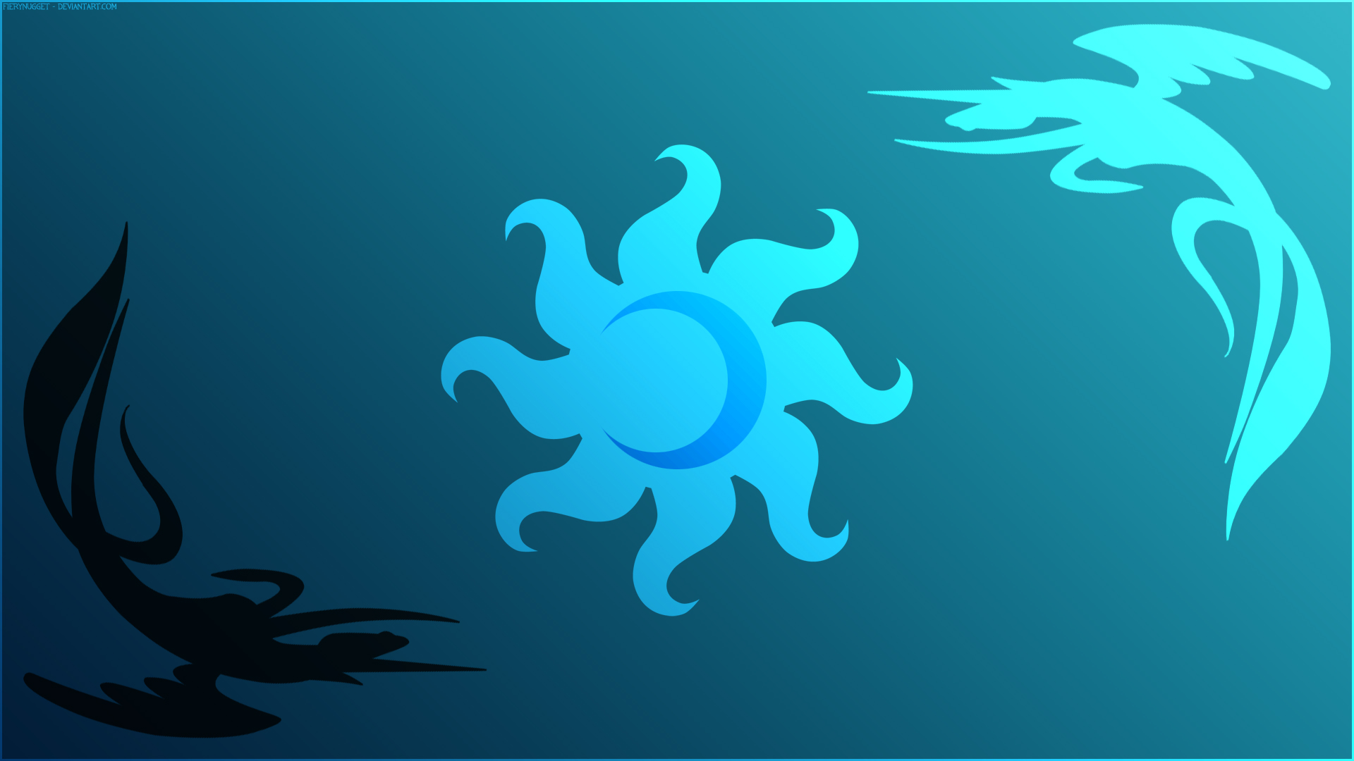 Alicorn Wallpaper - Blue by 