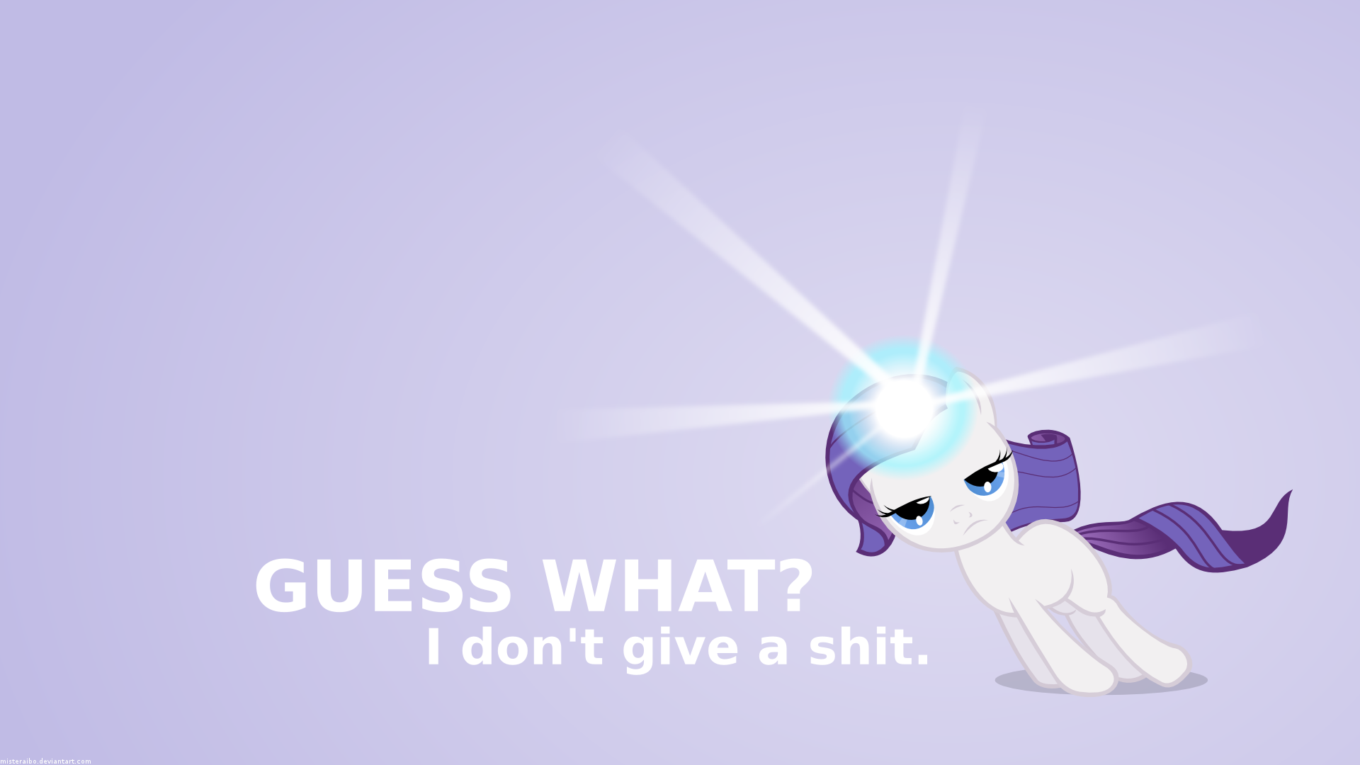 Filly Rarity Is Not Amused by MisterAibo