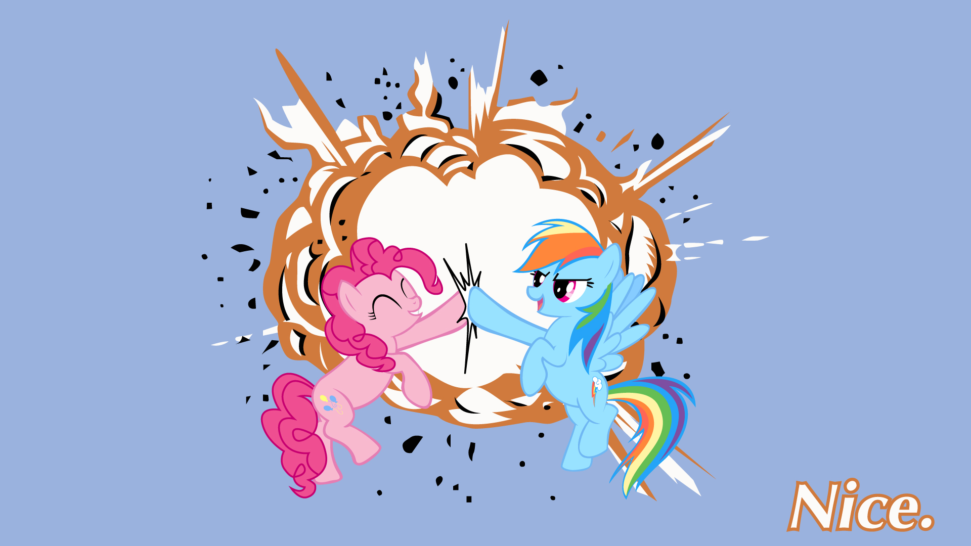 Rainbow Dash Pinkie Pie Nice. by dragonmast81