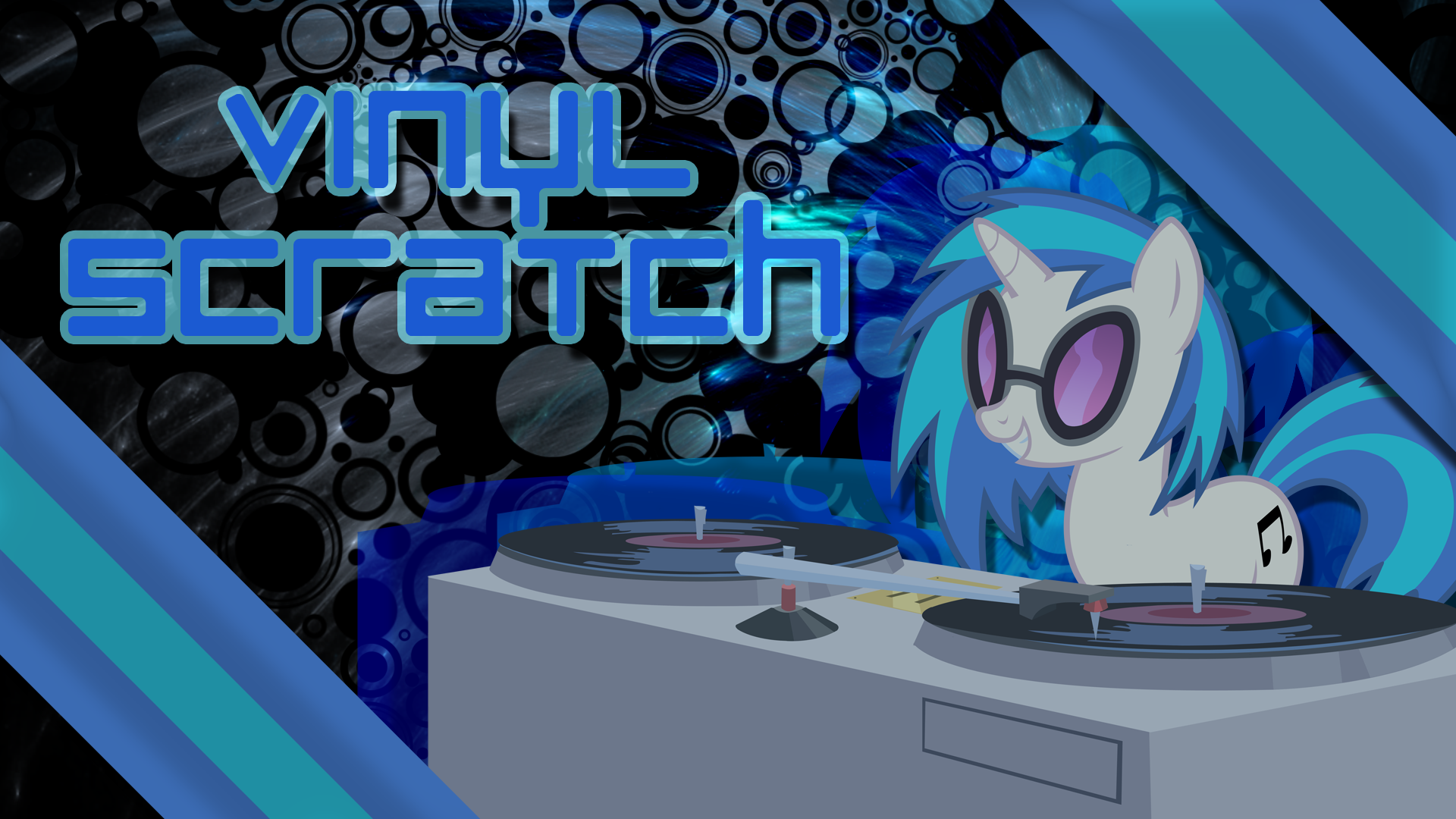 Vinyl Scratch Wallpaper by AK71 and Fiftyniner