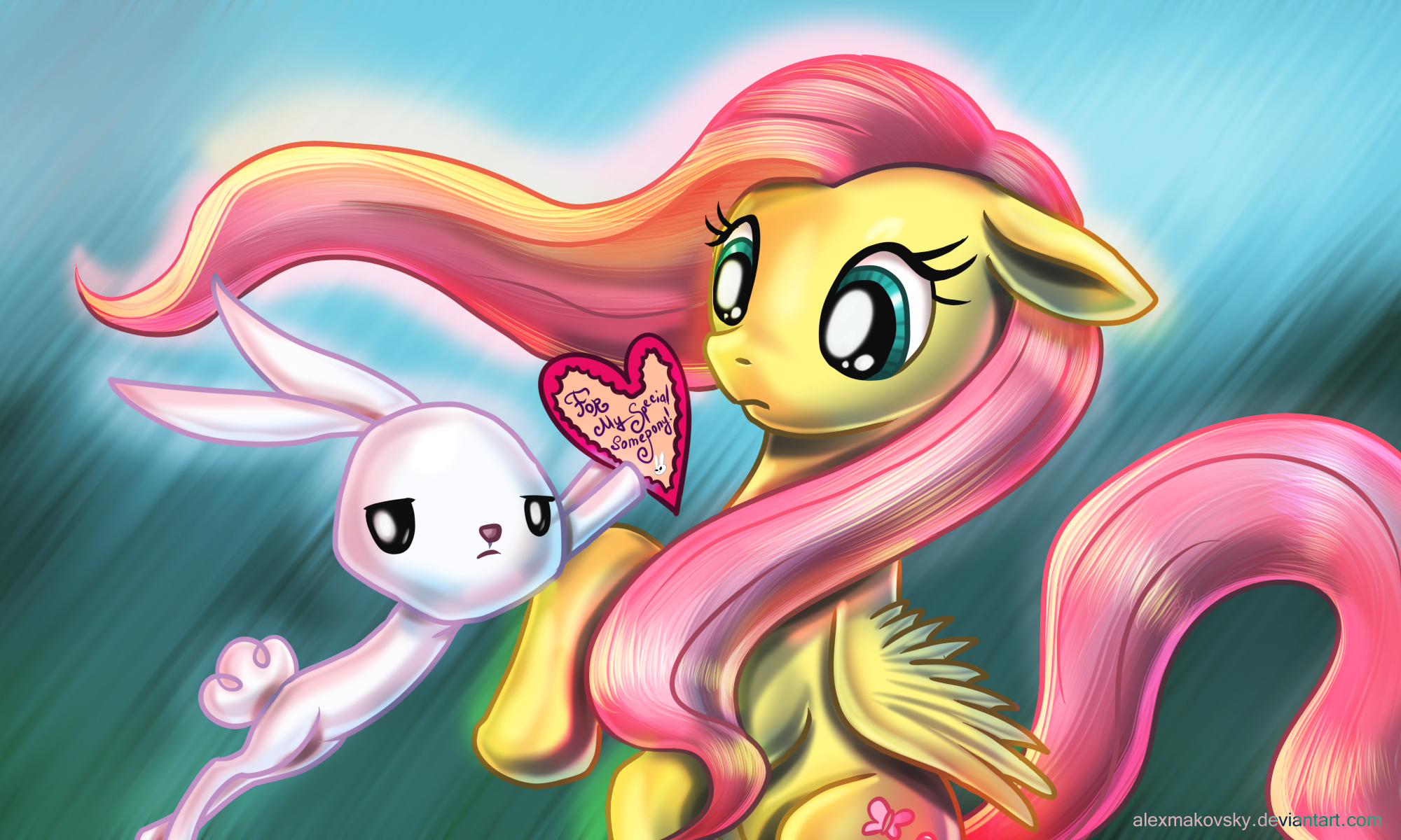 Happy Valentine Day Fluttershy by alexmakovsky