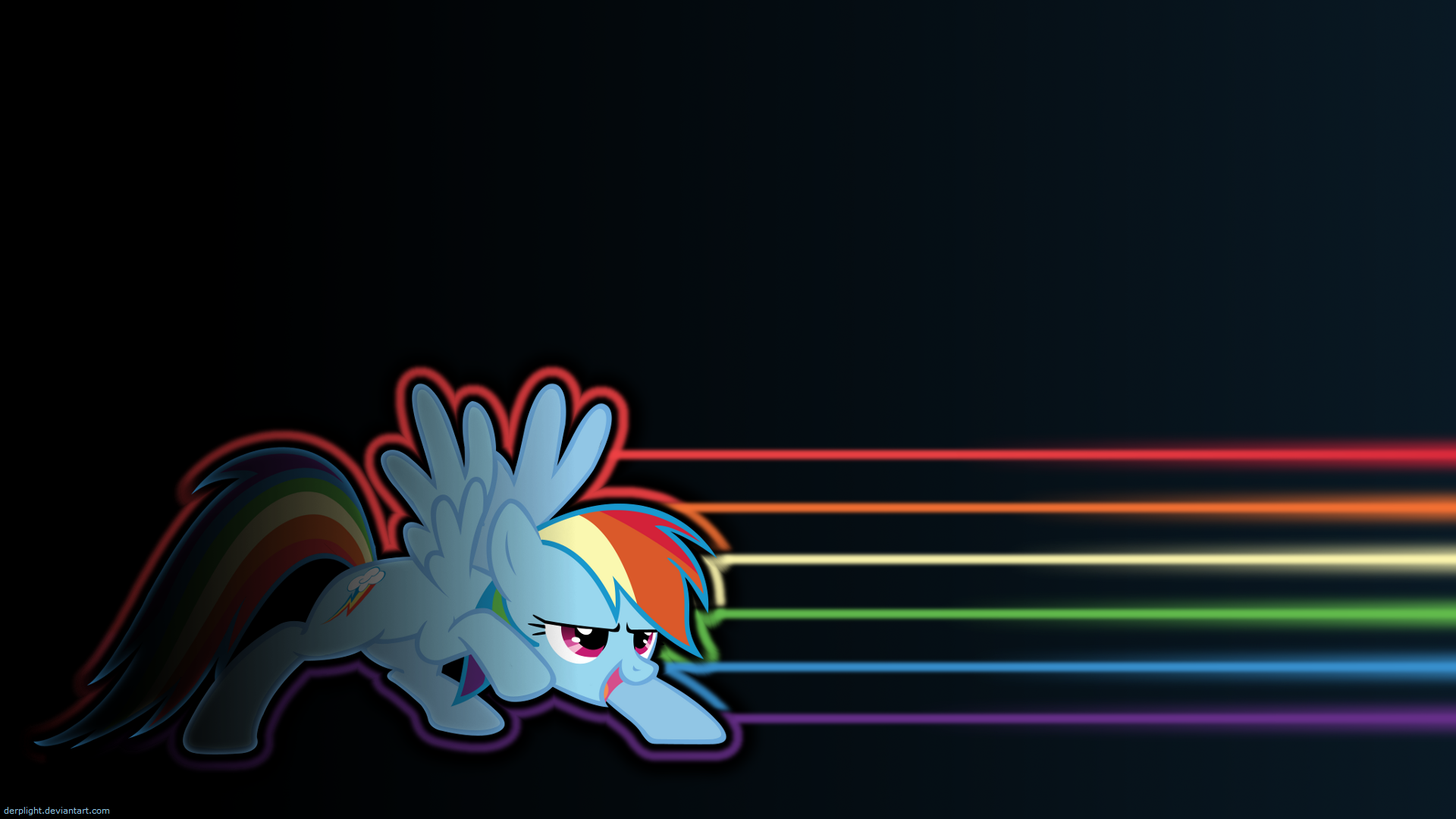 Rainbow Dash Lines Wallpaper by DerpLight and NightmareMoonS