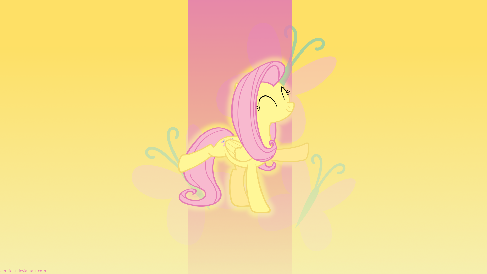 Fluttershy Wallpaper by BlackGryph0n, DerpLight and MoongazePonies