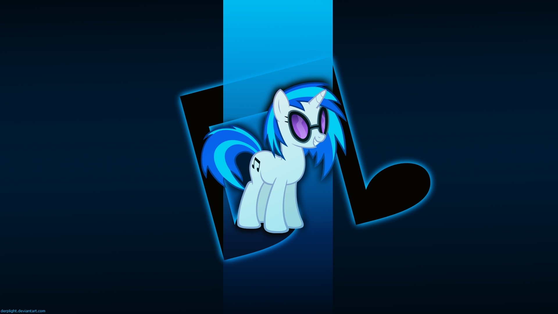 Vinyl Scratch Wallpaper V2 by DerpLight, MoongazePonies and The-Smiling-Pony