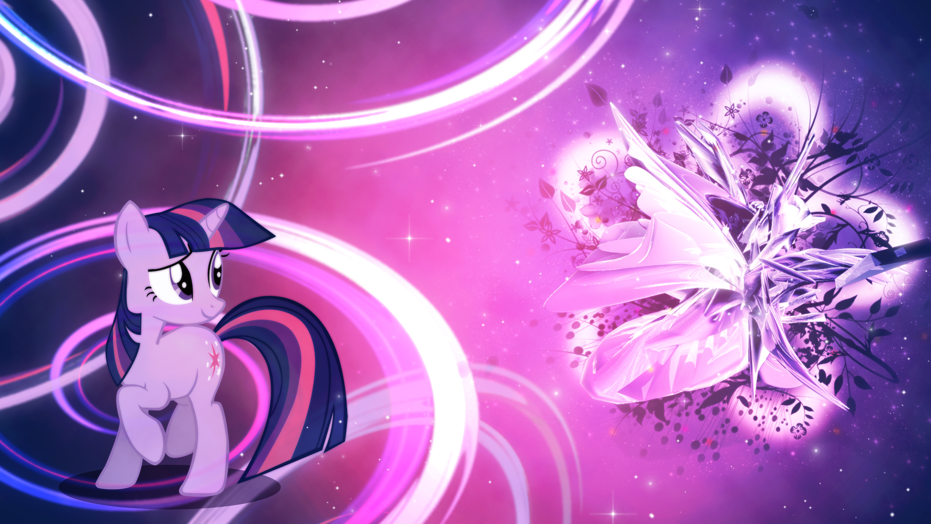 Twilight Sparkle - Magic Flower Wallpaper by AncientKale and Unfiltered-N