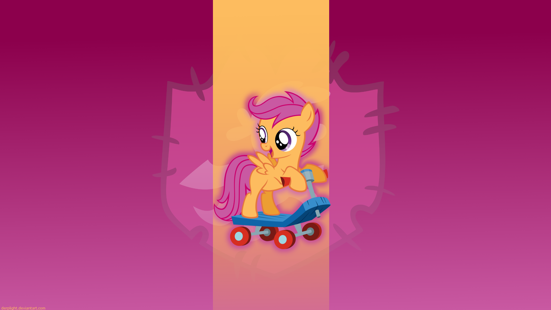 Scootaloo Wallpaper by AtomicGreymon, DerpLight and MoongazePonies