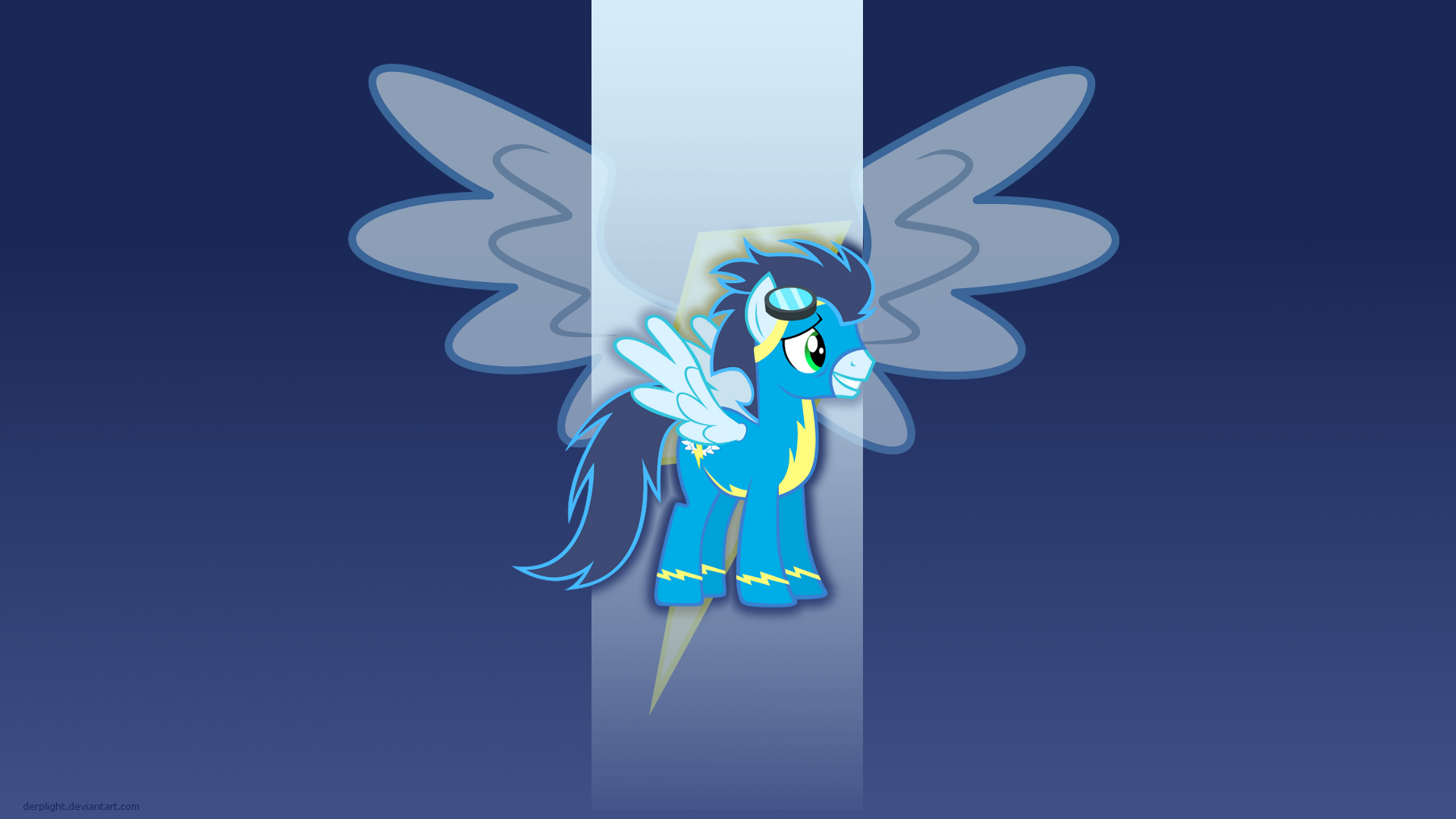 Soarin' Wallpaper by Blackm3sh, DerpLight and The-Smiling-Pony
