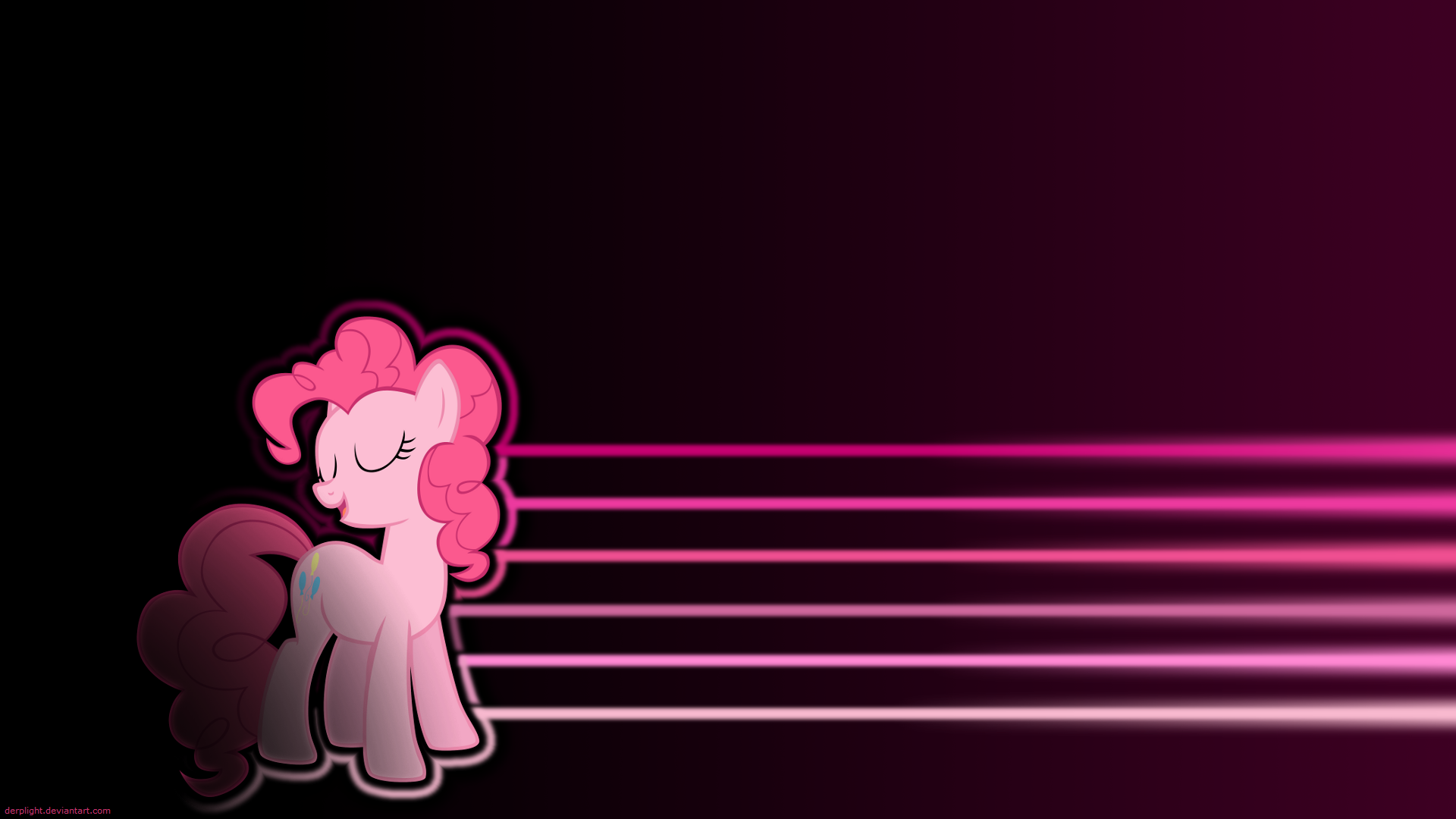 Pinkie Pie Lines Wallpaper by Bl1ghtmare and DerpLight